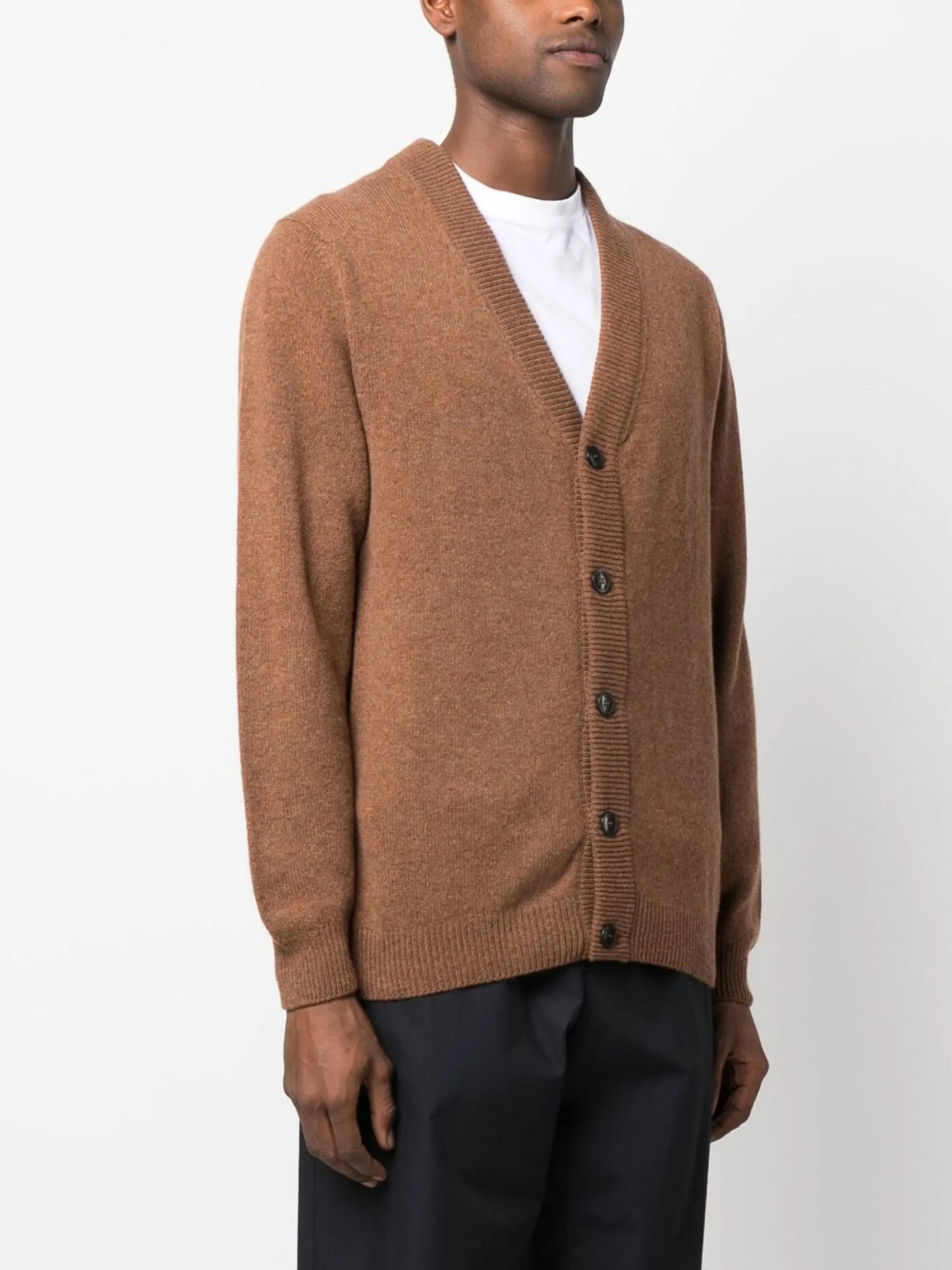 button-up knitted cardigan