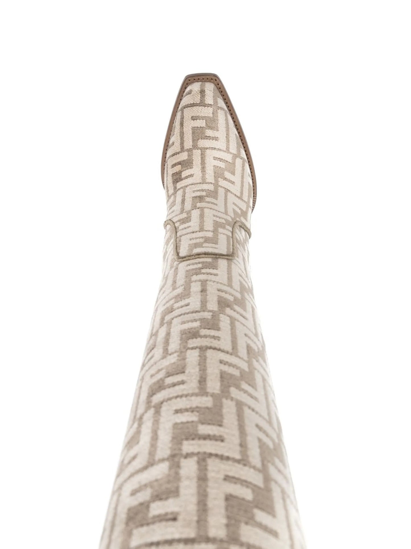 FF-print knee-length boots