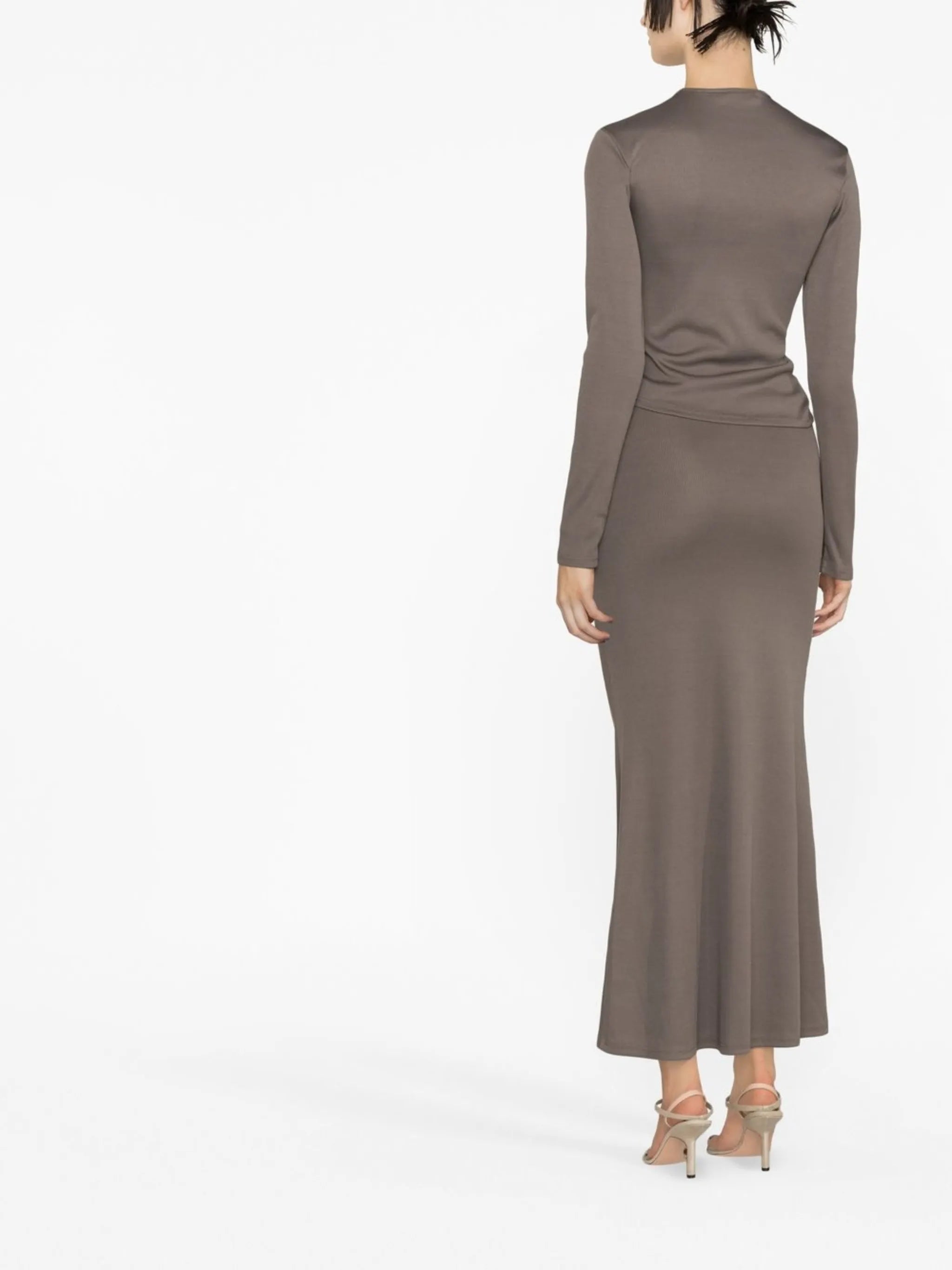 twisted-effect cut-out top