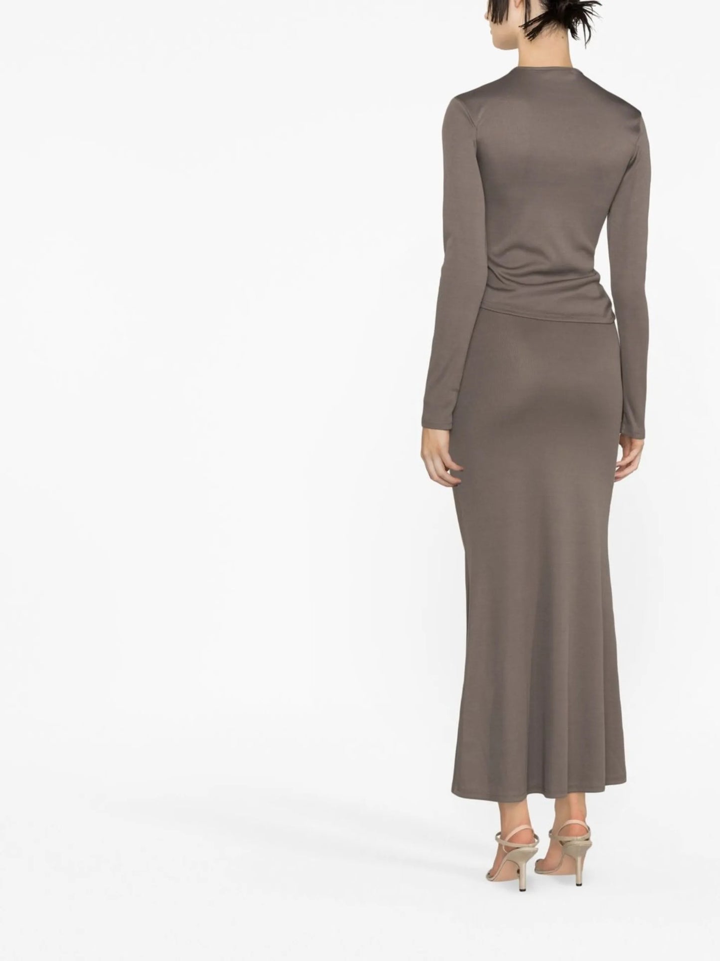 twisted-effect cut-out top