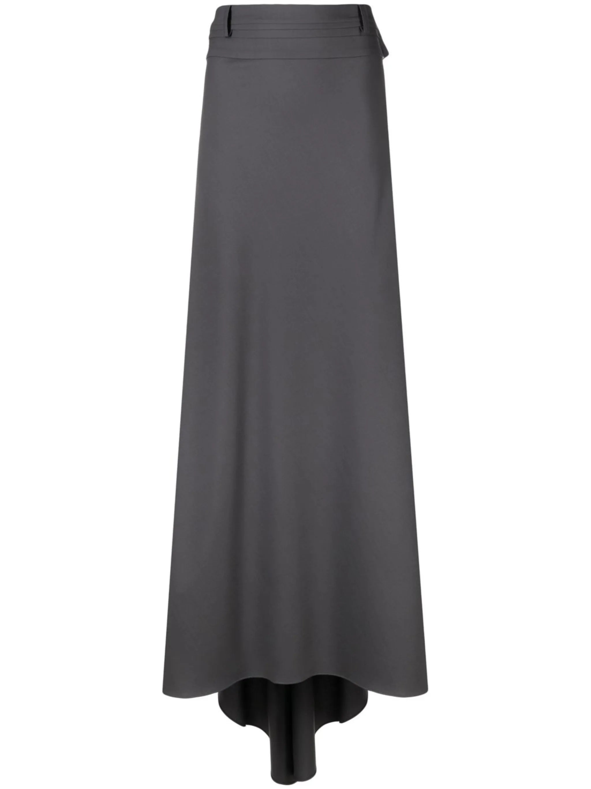 high-waisted tailored skirt