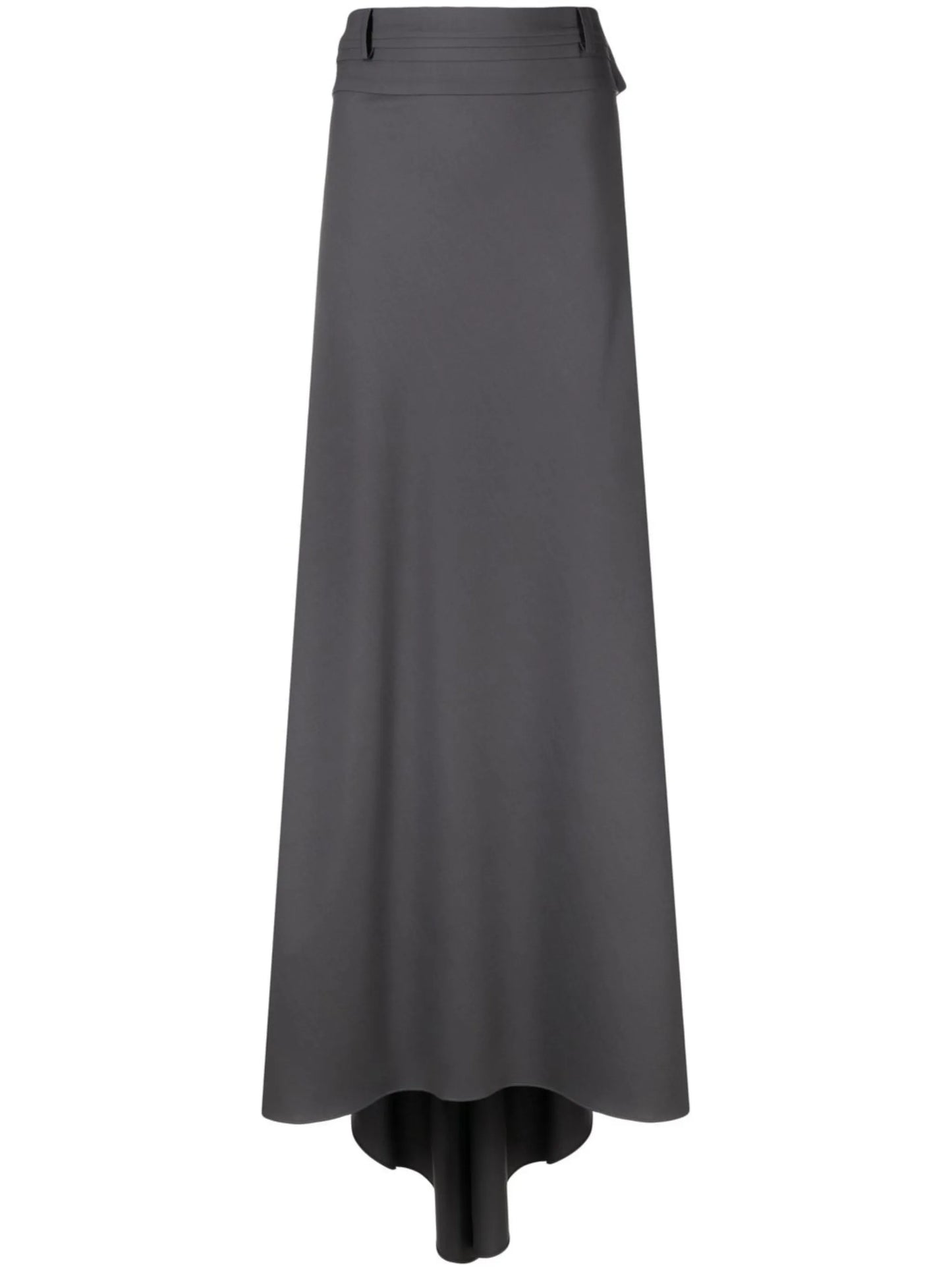high-waisted tailored skirt