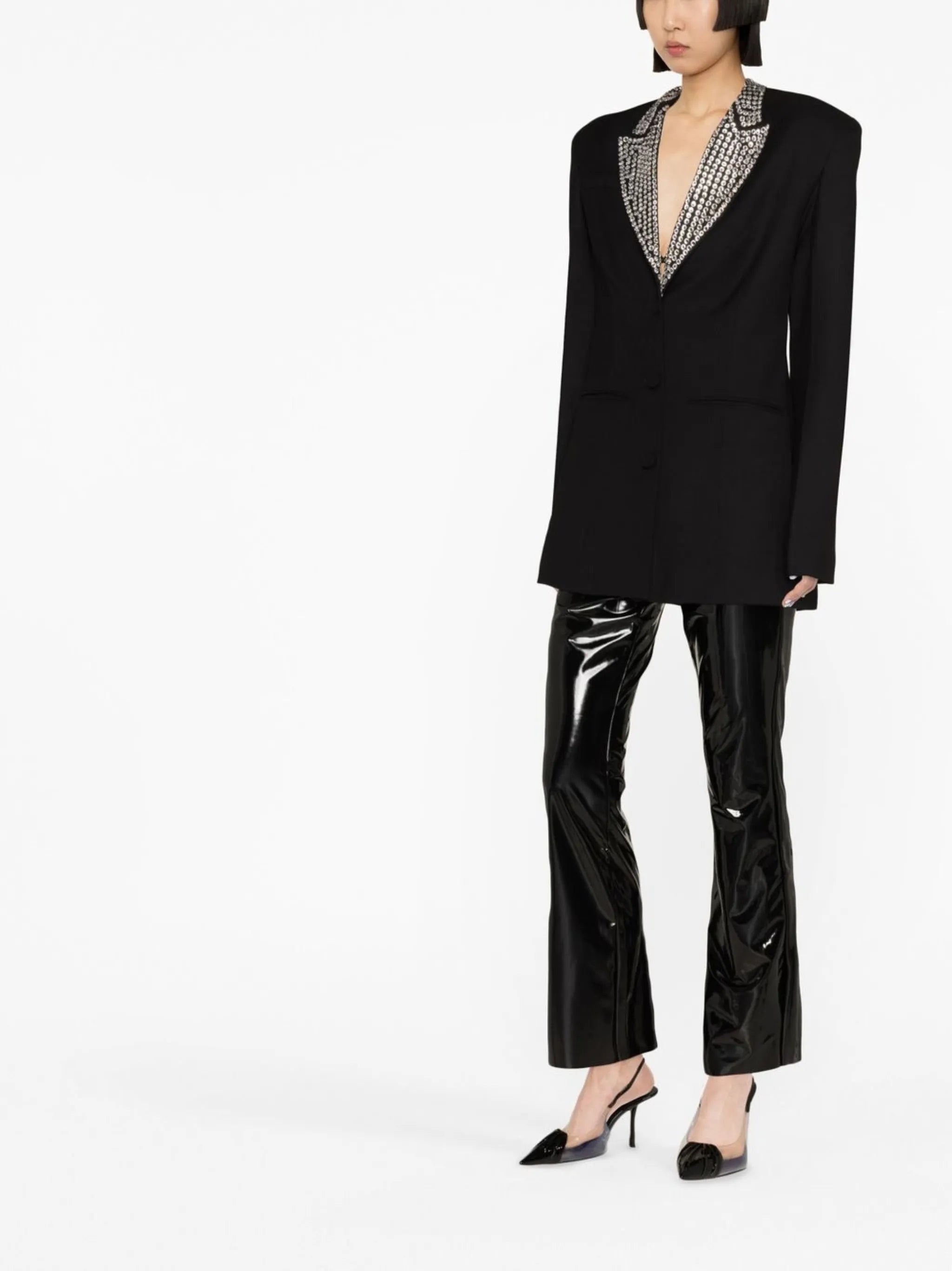 Elvis crystal-embellished blazer