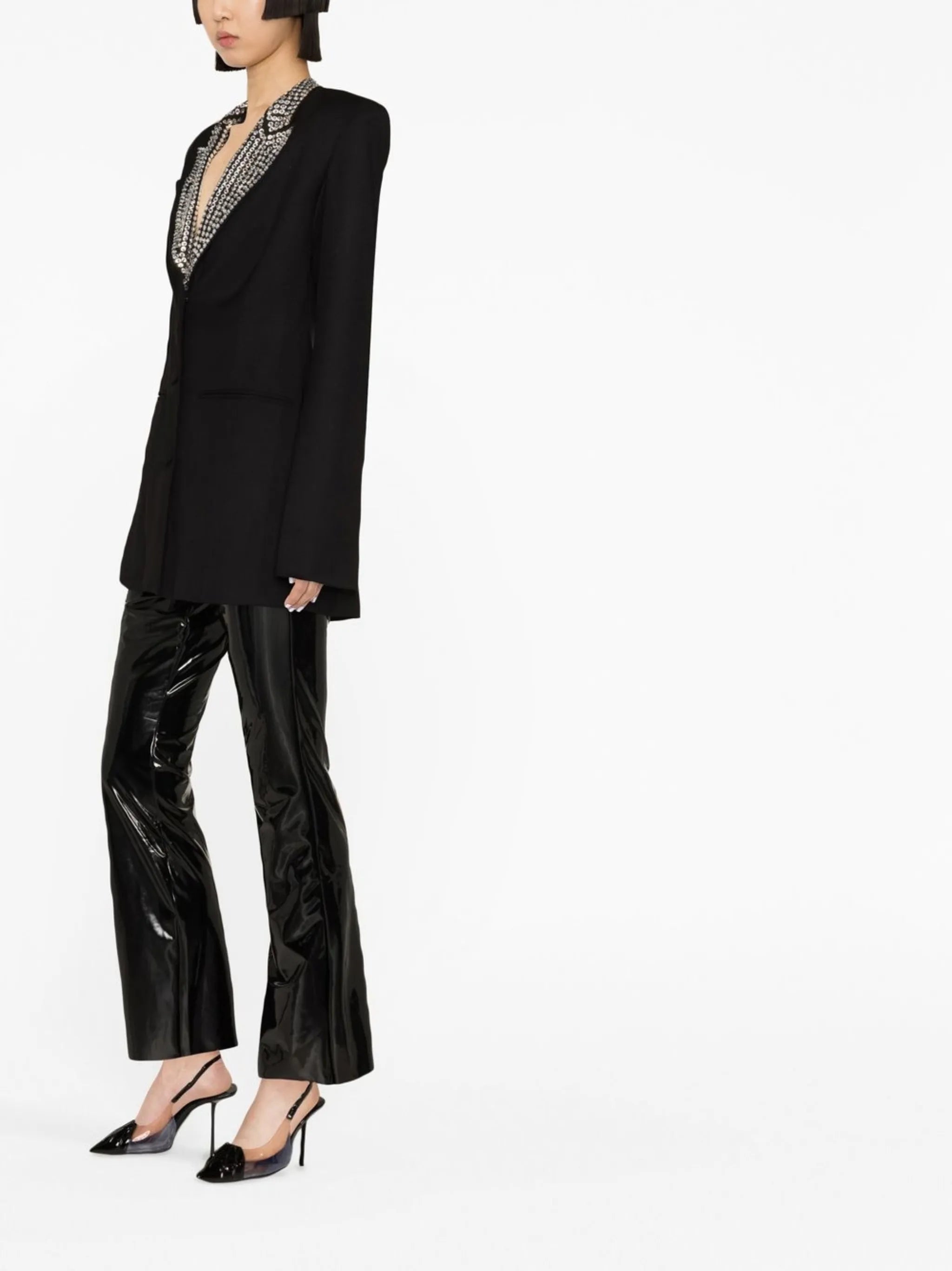 Elvis crystal-embellished blazer