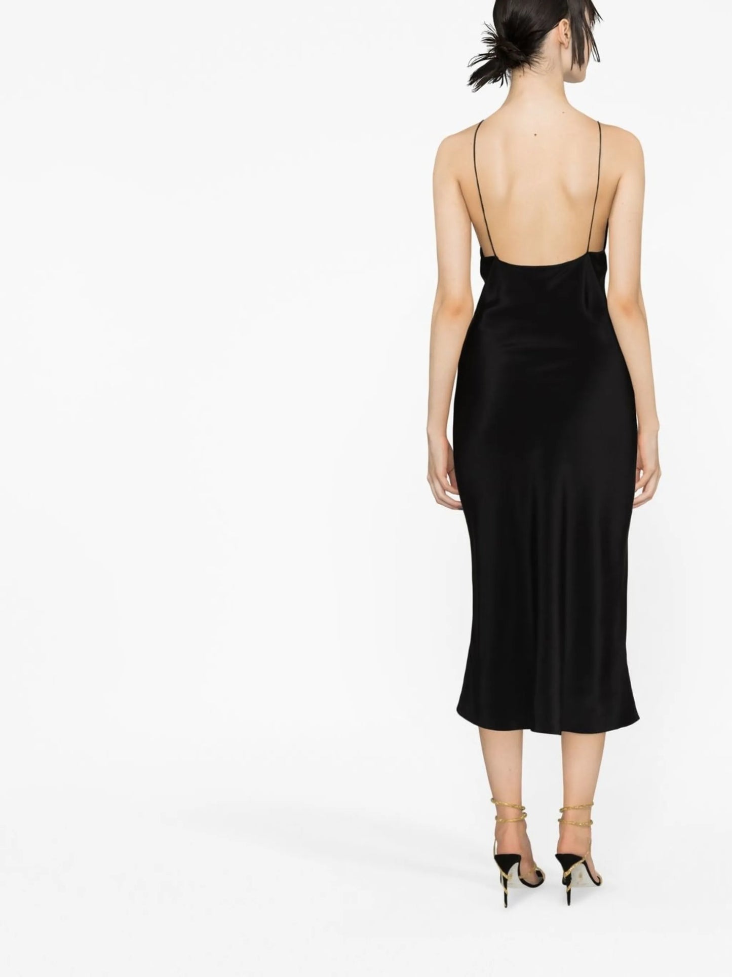 Triquetra silk slip dress