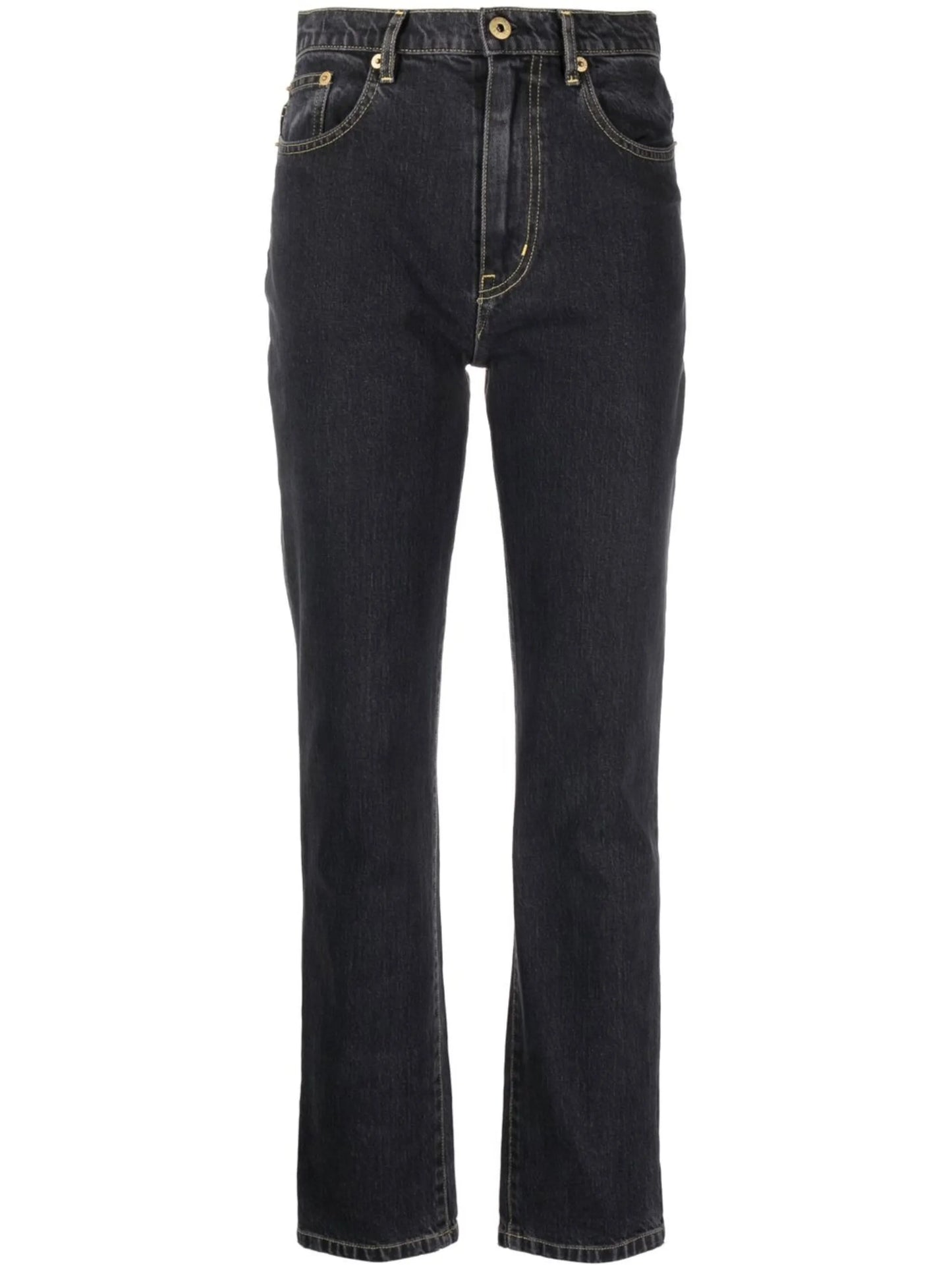 logo-patch denim jeans