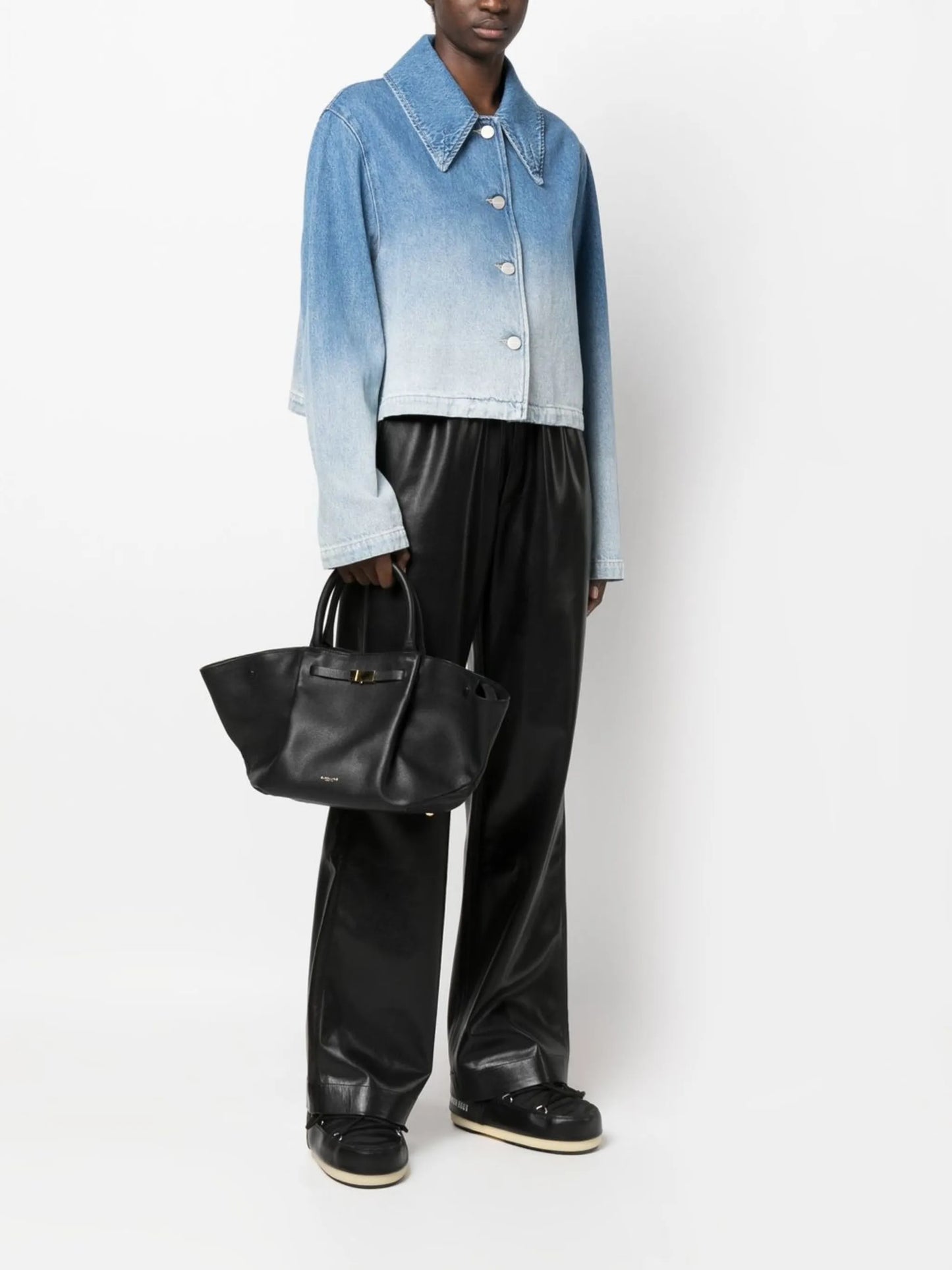 oversized leather tote bag