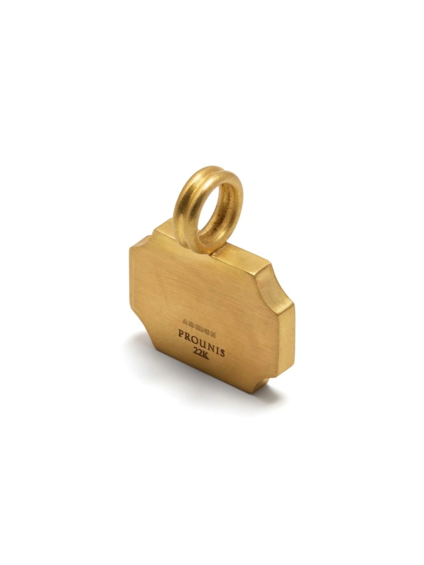 22kt yellow gold Ode large tourmaline pendant