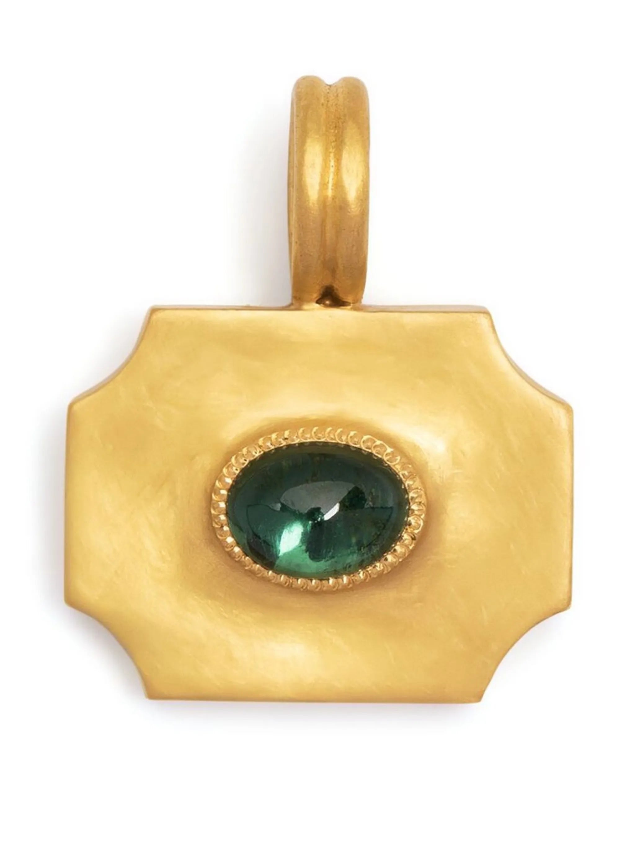 22kt yellow gold Ode large tourmaline pendant