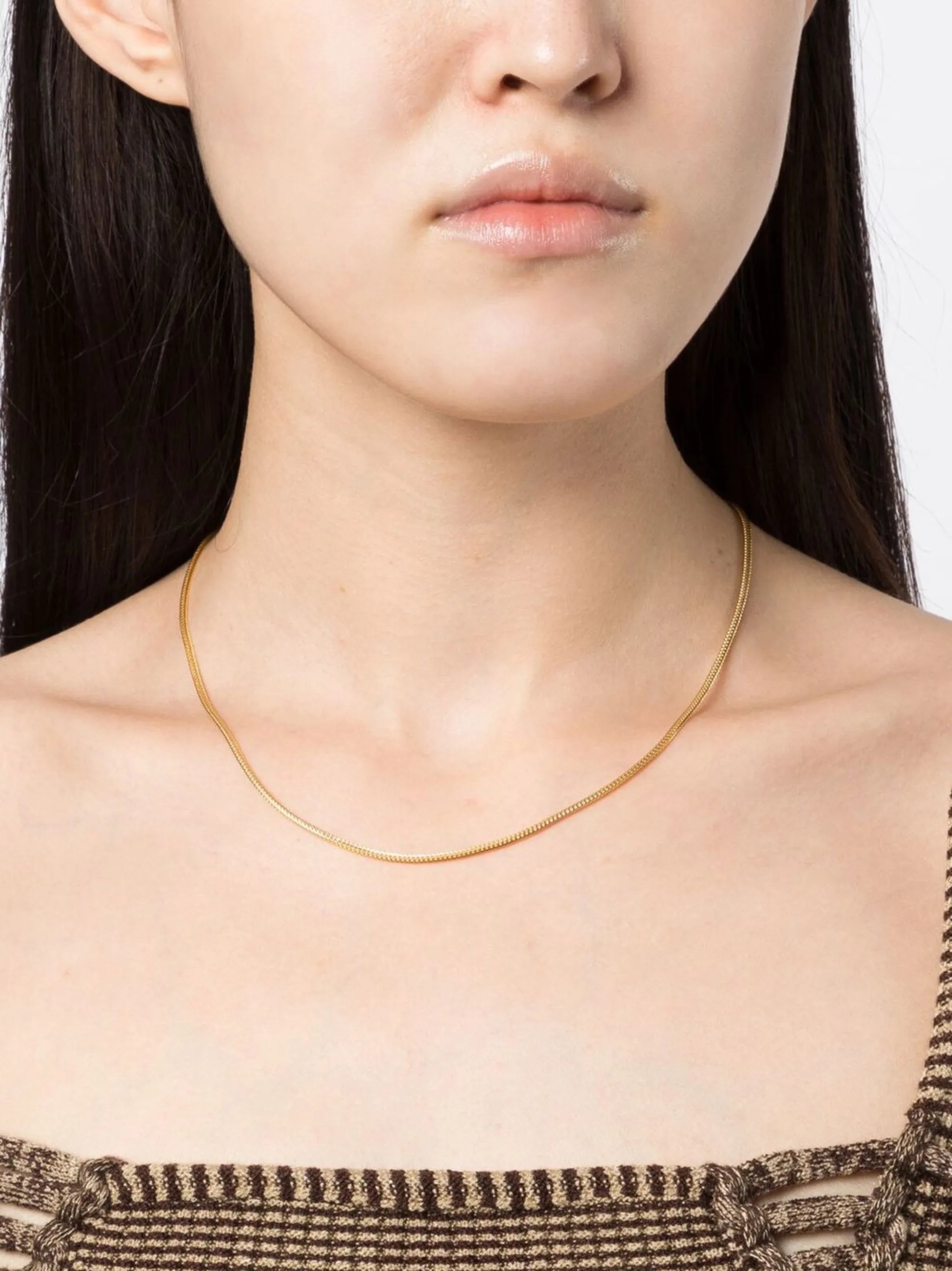 22kt yellow gold Duo Loop-in-Loop chain necklace