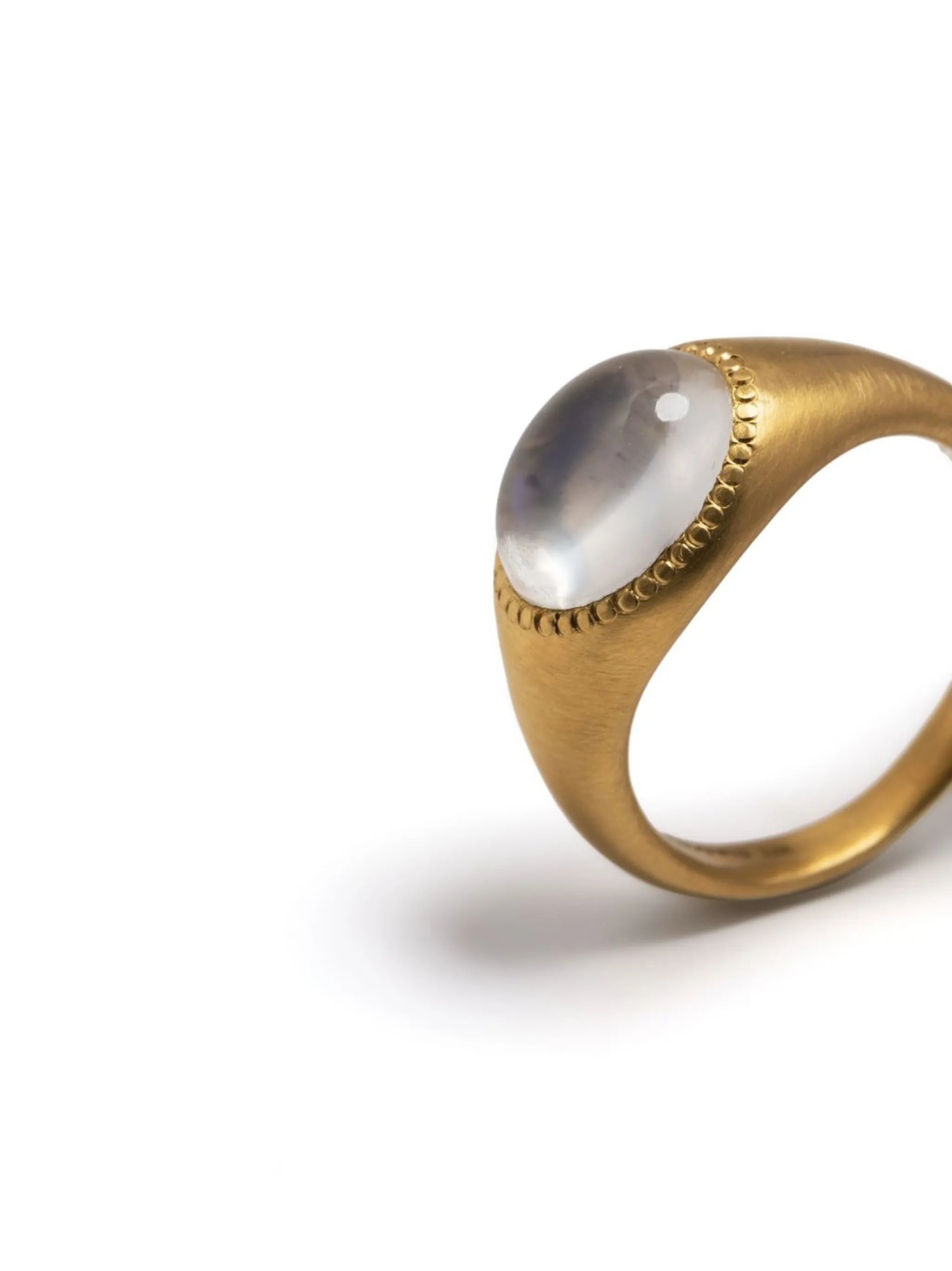 22kt yellow gold Roz moonstone ring