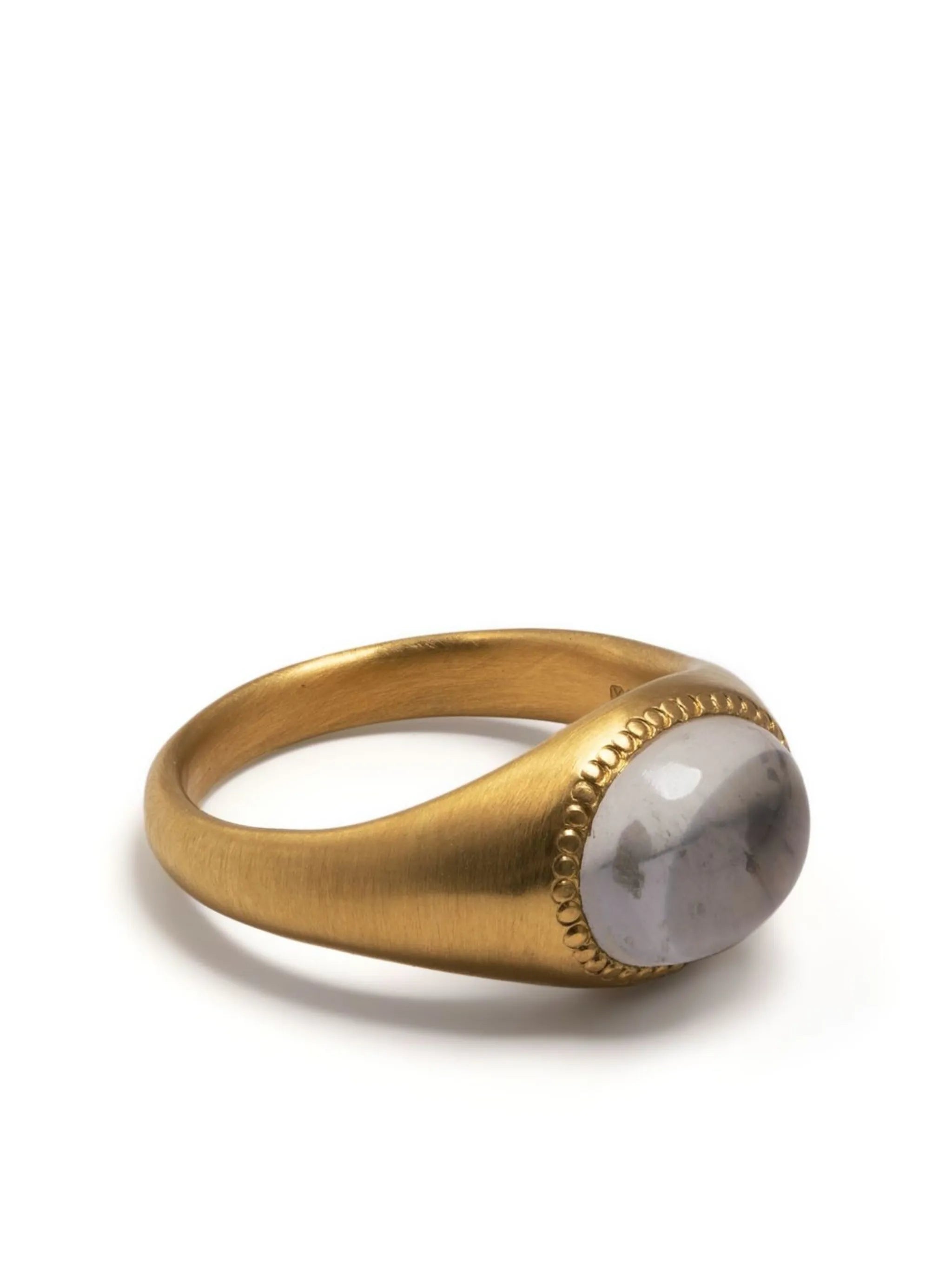 22kt yellow gold Roz moonstone ring