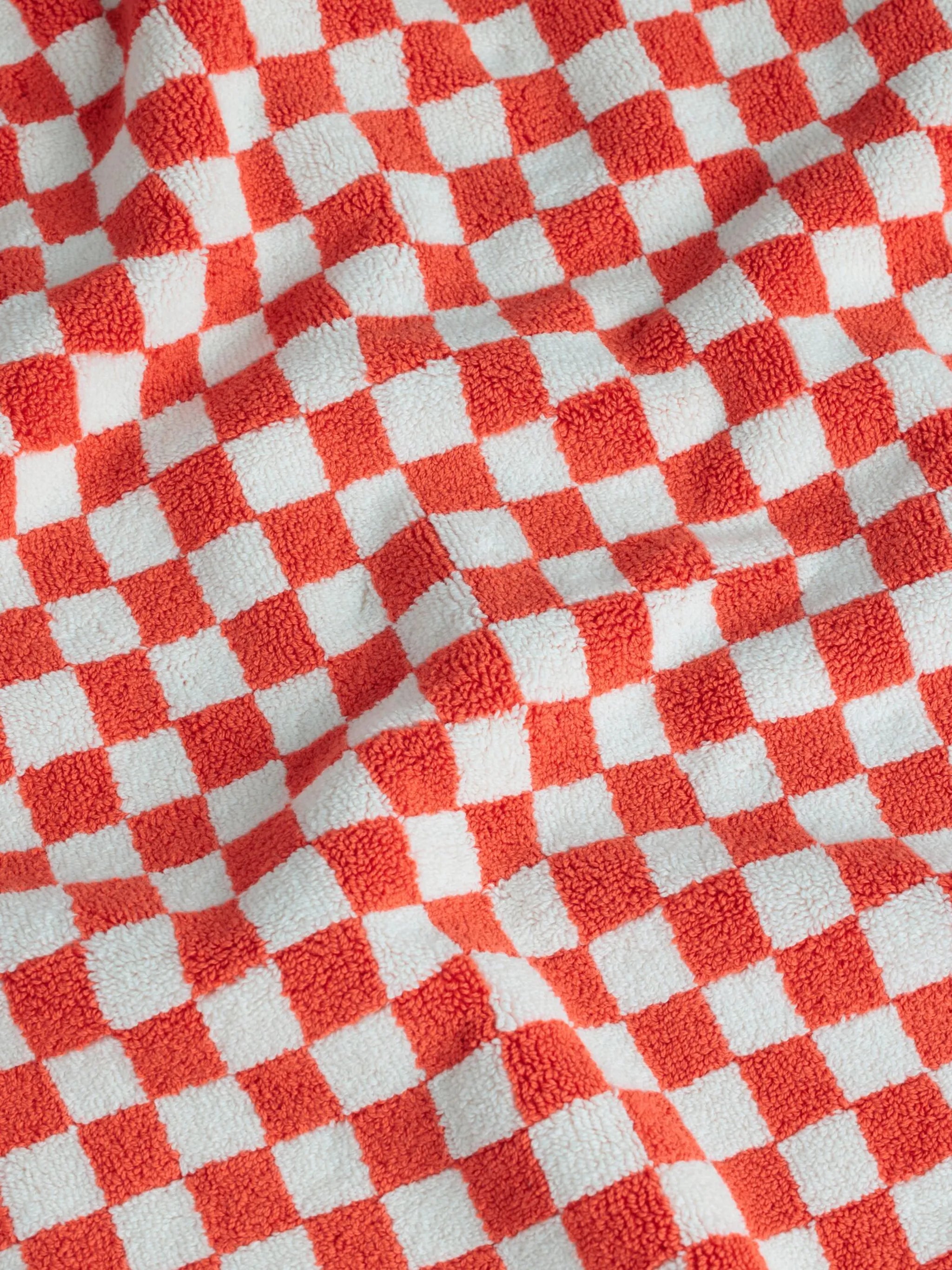 Paloma checkerboard-print bath mat