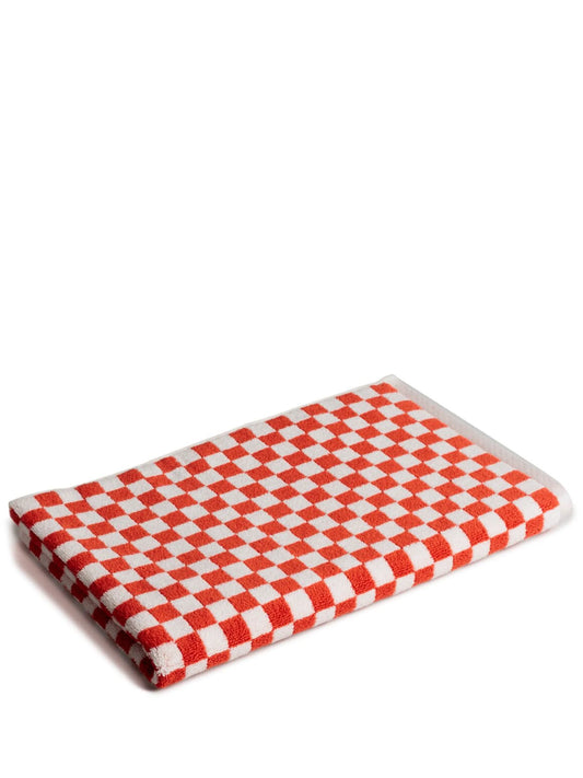 Paloma checkerboard-print bath mat