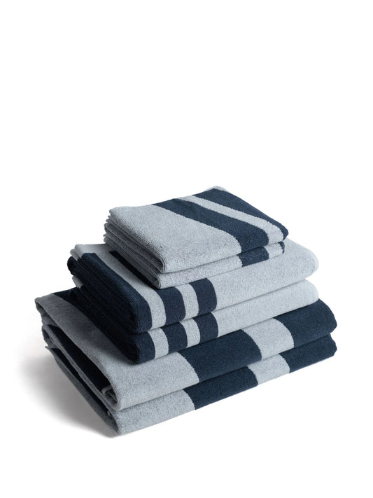 striped organic cotton towel set