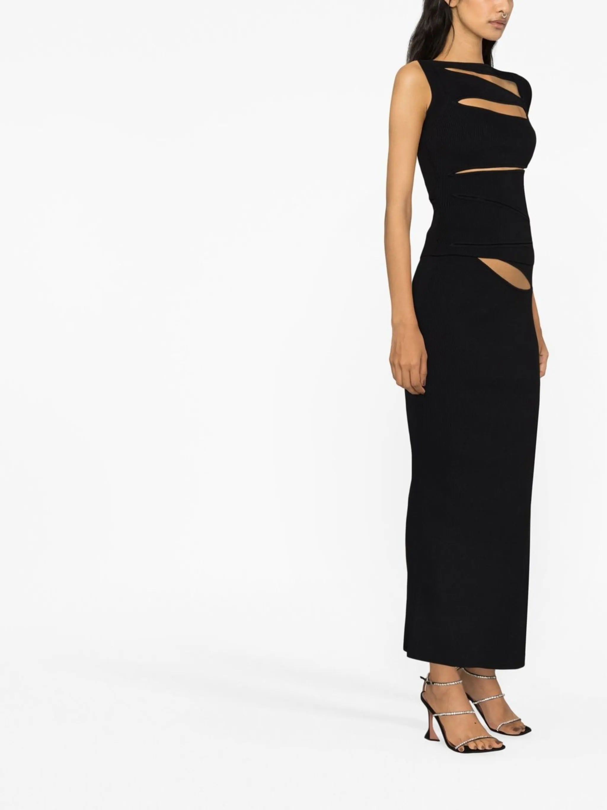 sleeveless cut-out detail top