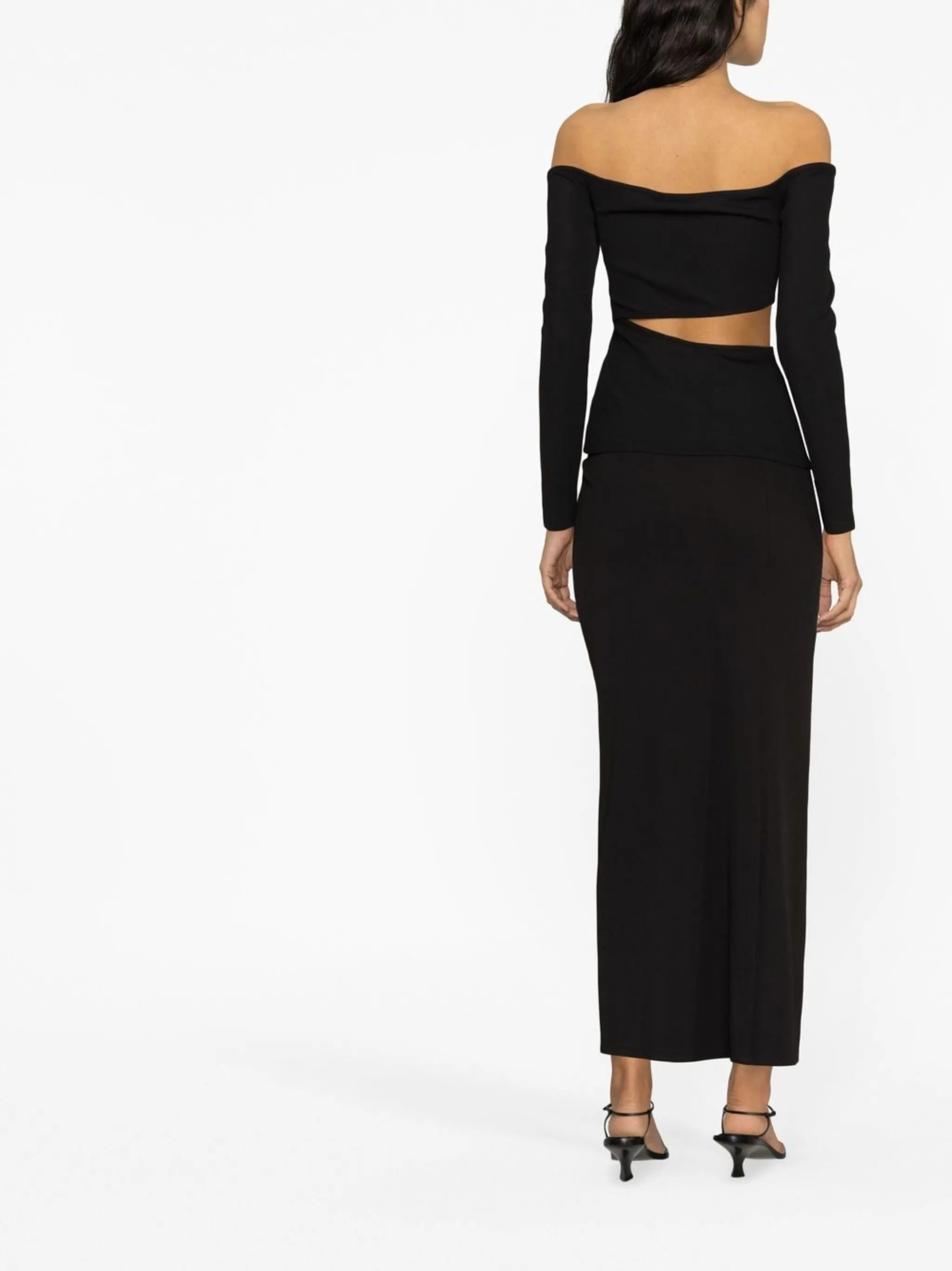 Distorted Quartz off-shoulder top