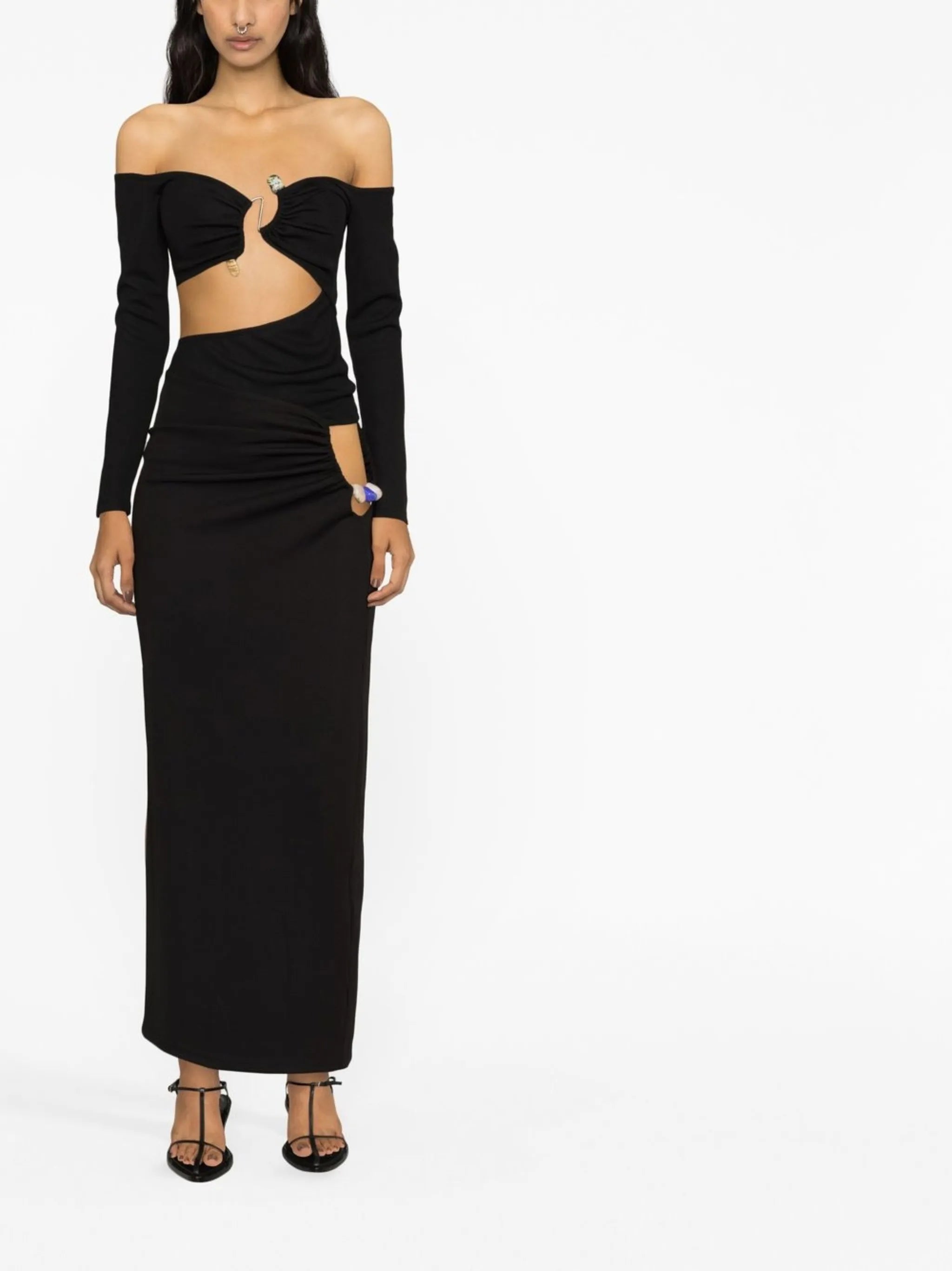 Distorted Quartz off-shoulder top