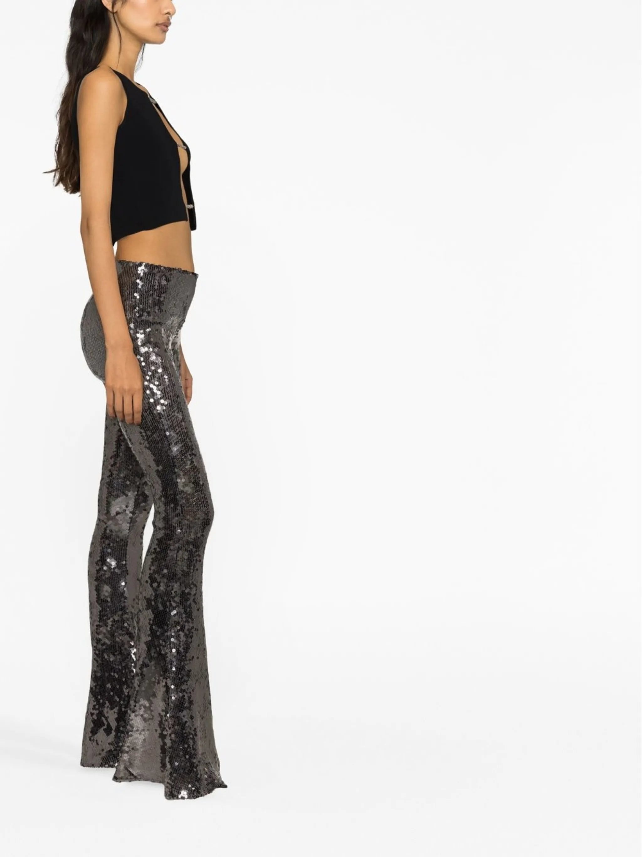 cut-out knitted tank top