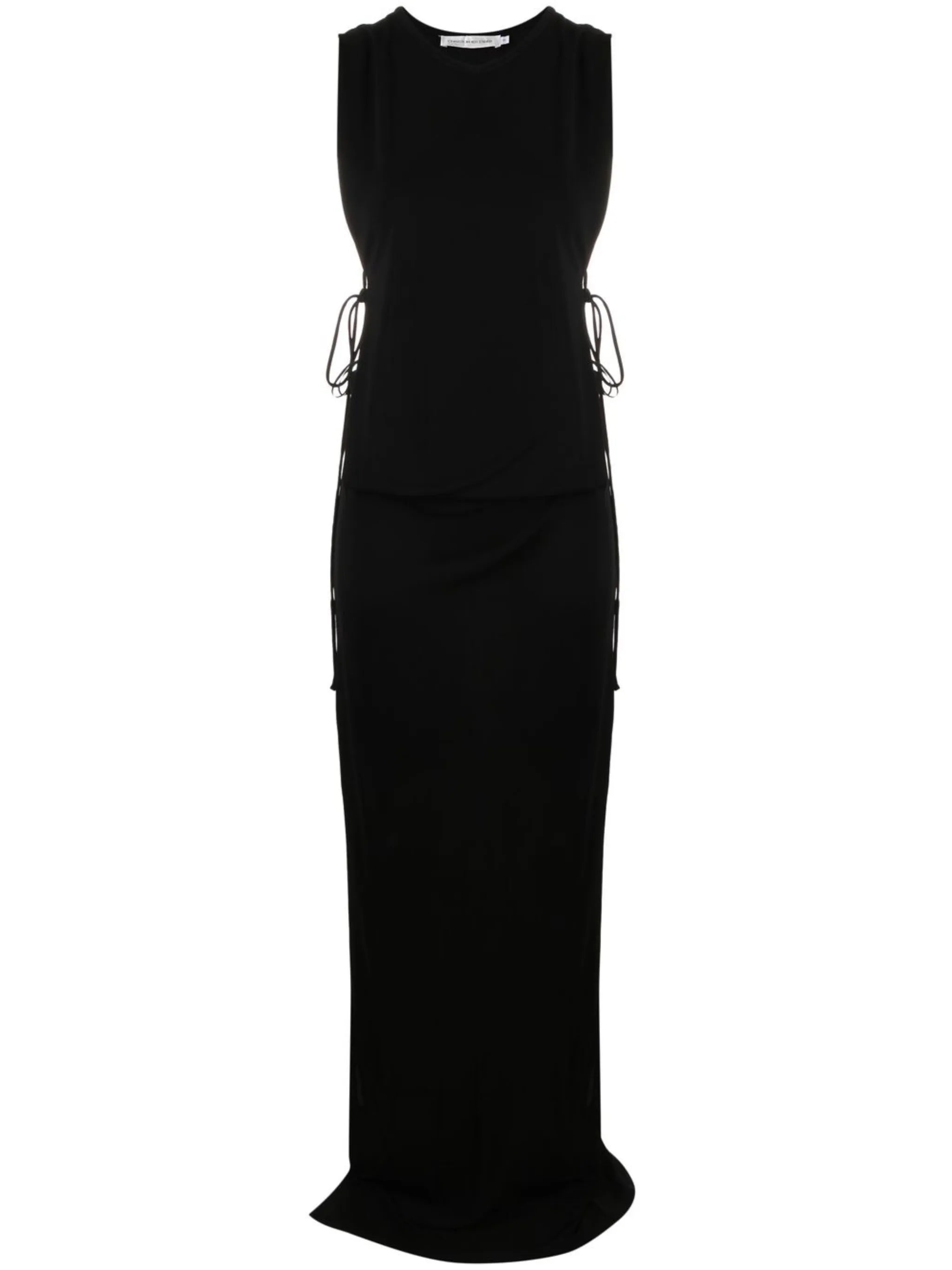round-neck sleeveless dress