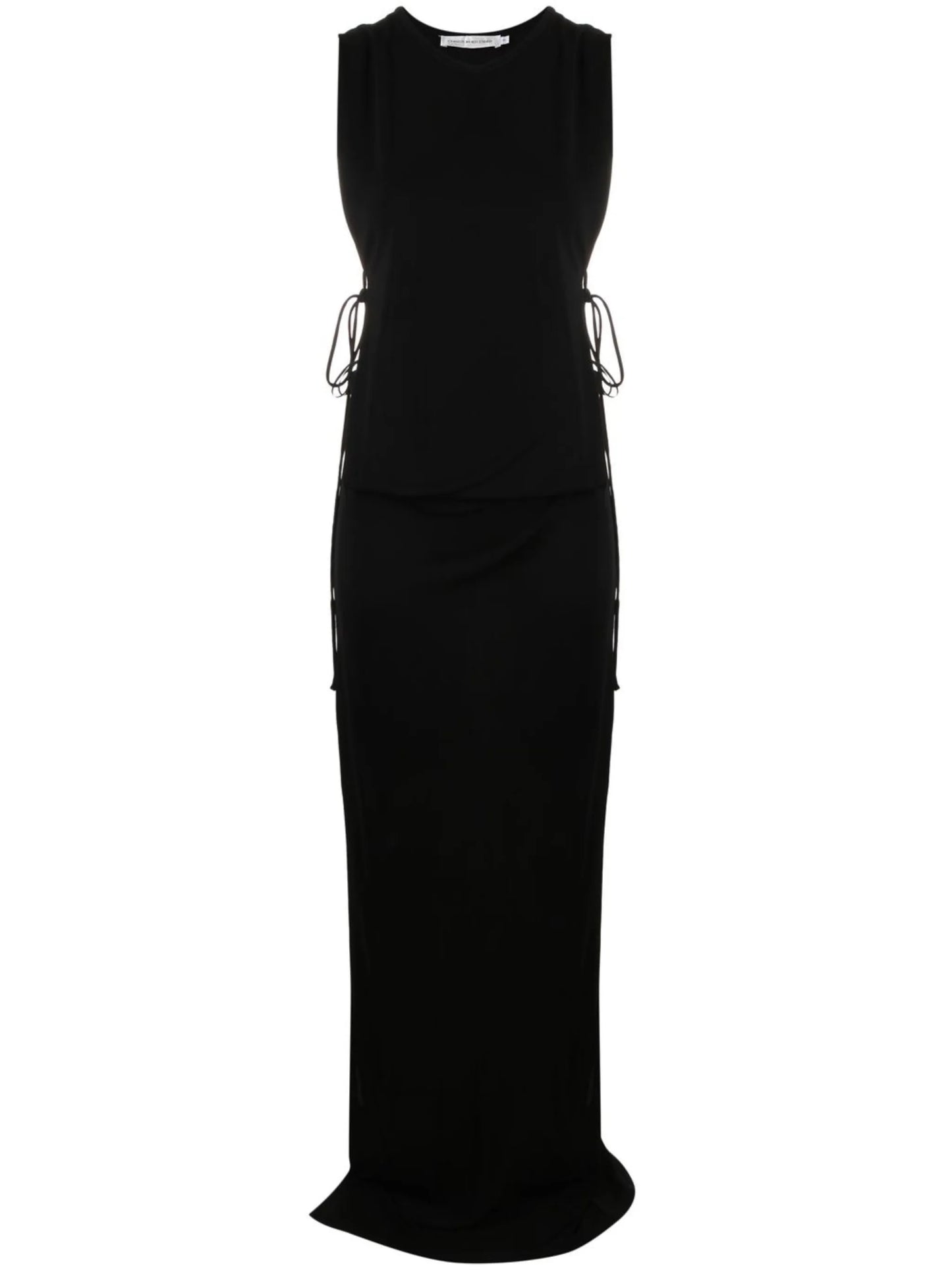 round-neck sleeveless dress