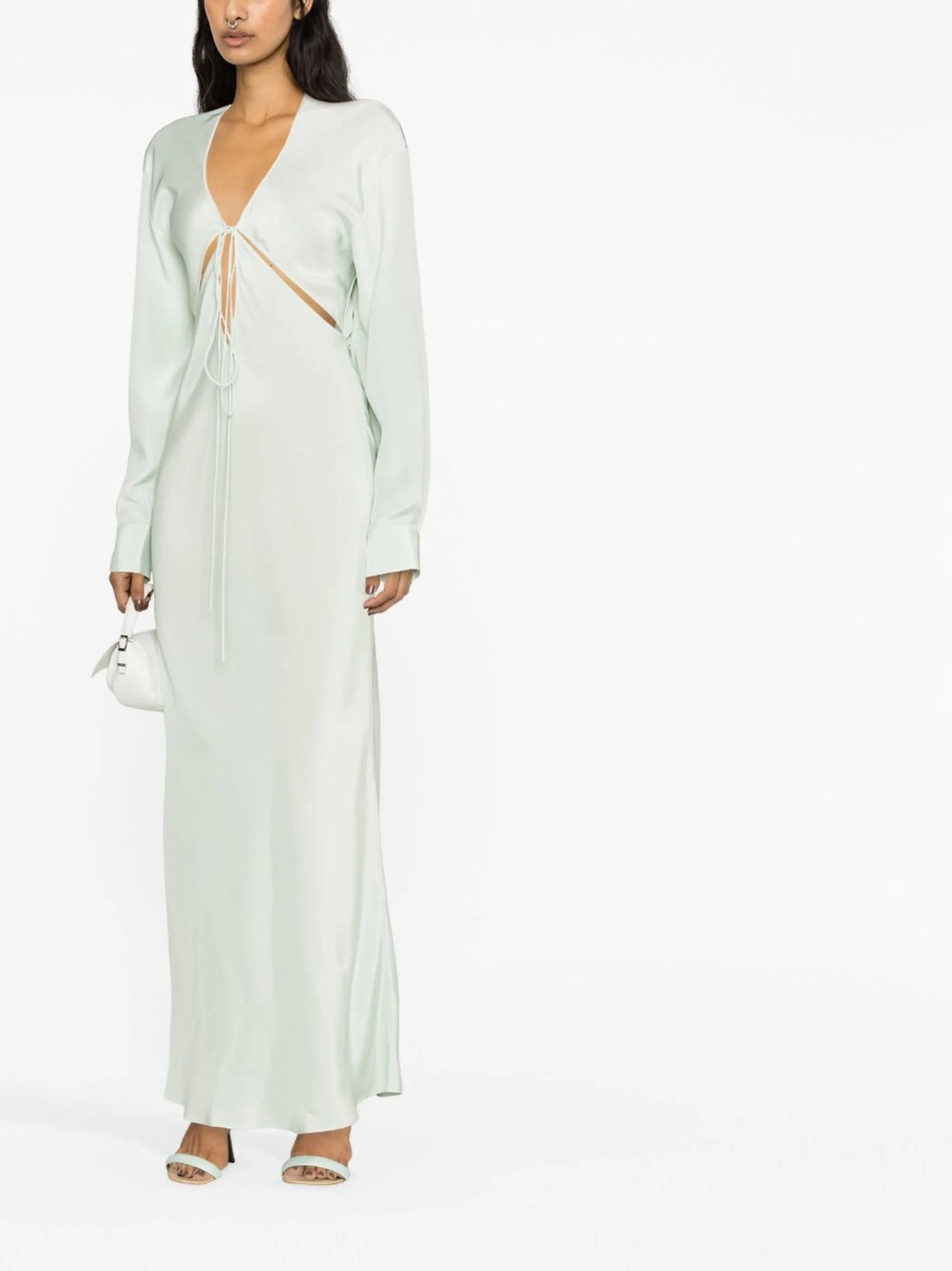 Triquetra V-neck gown