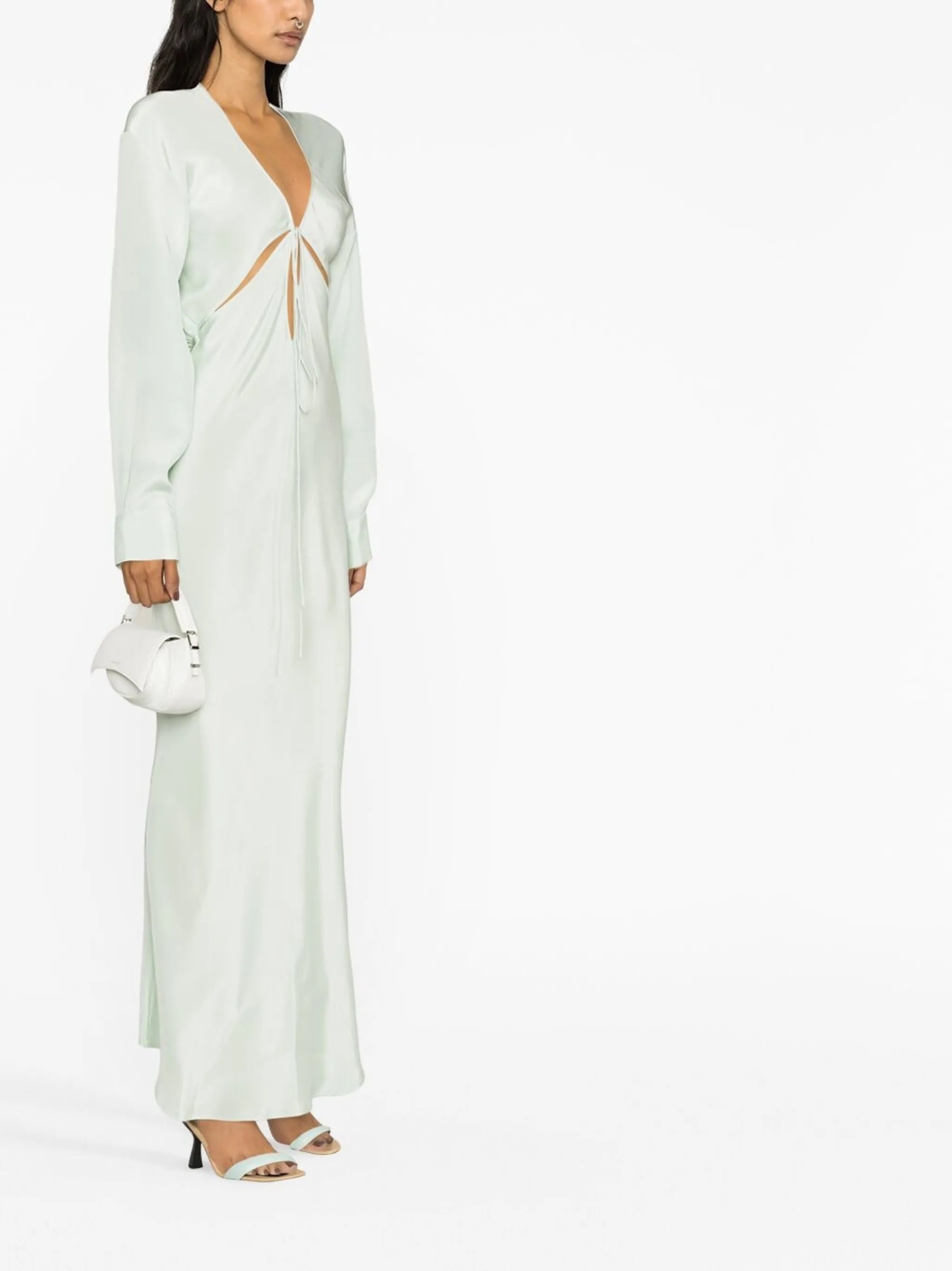 Triquetra V-neck gown