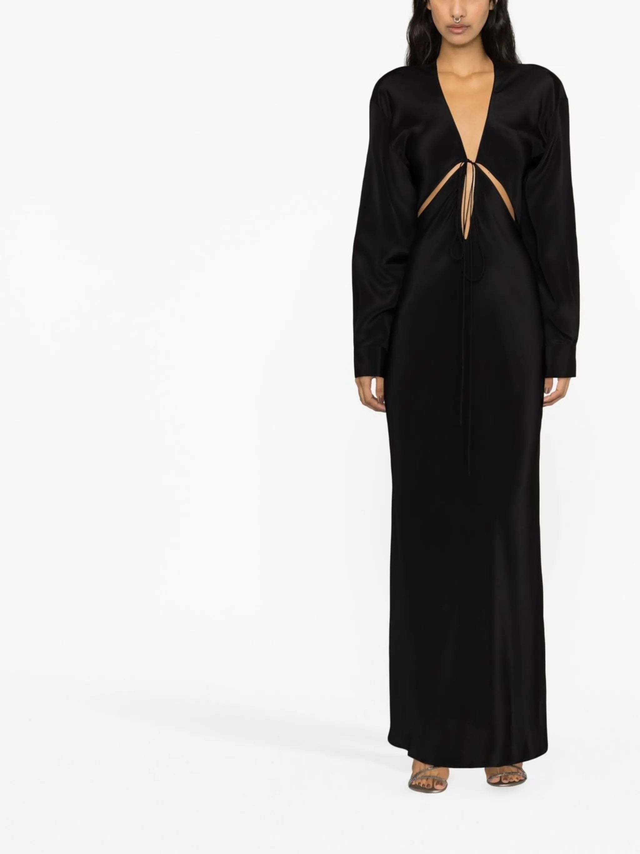 Triquetra V-neck gown