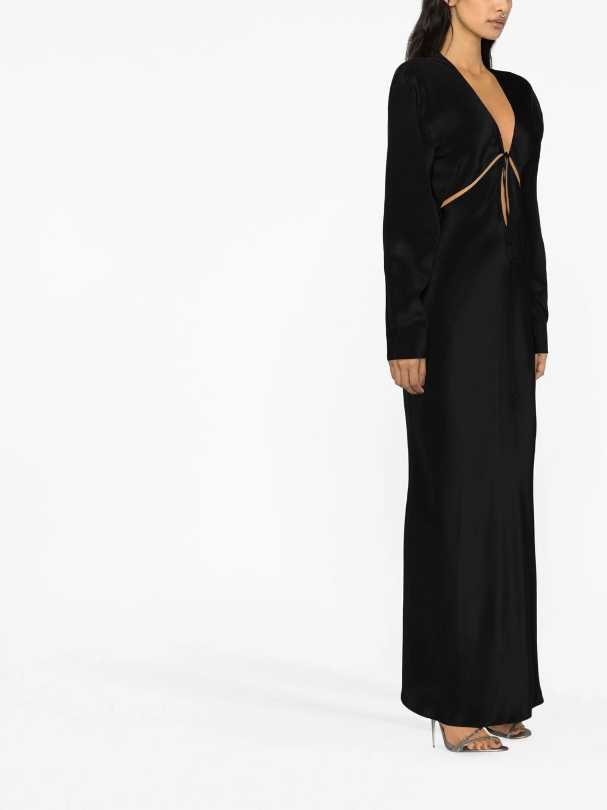 Triquetra V-neck gown
