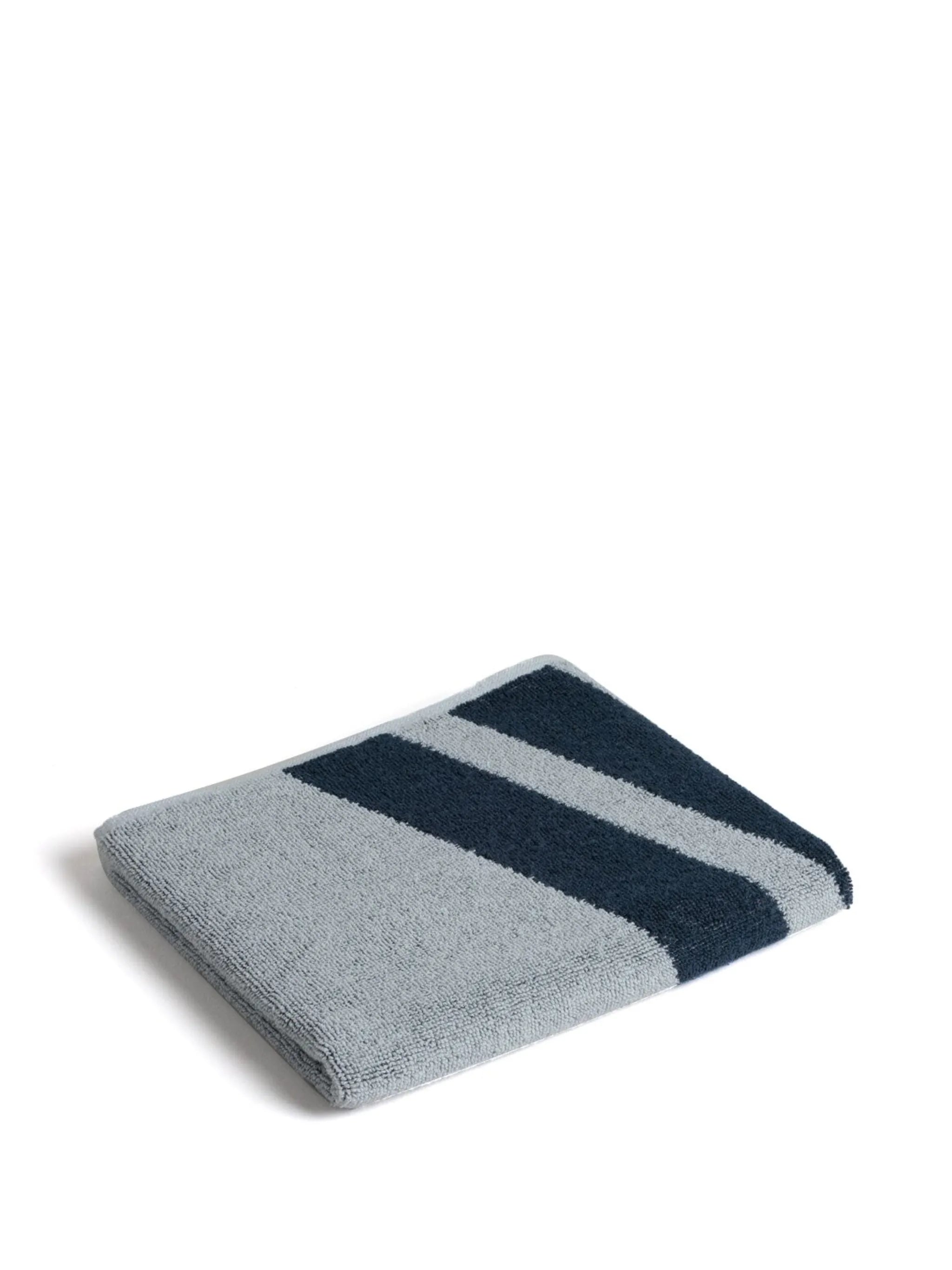 stripe-print organic cotton towel set