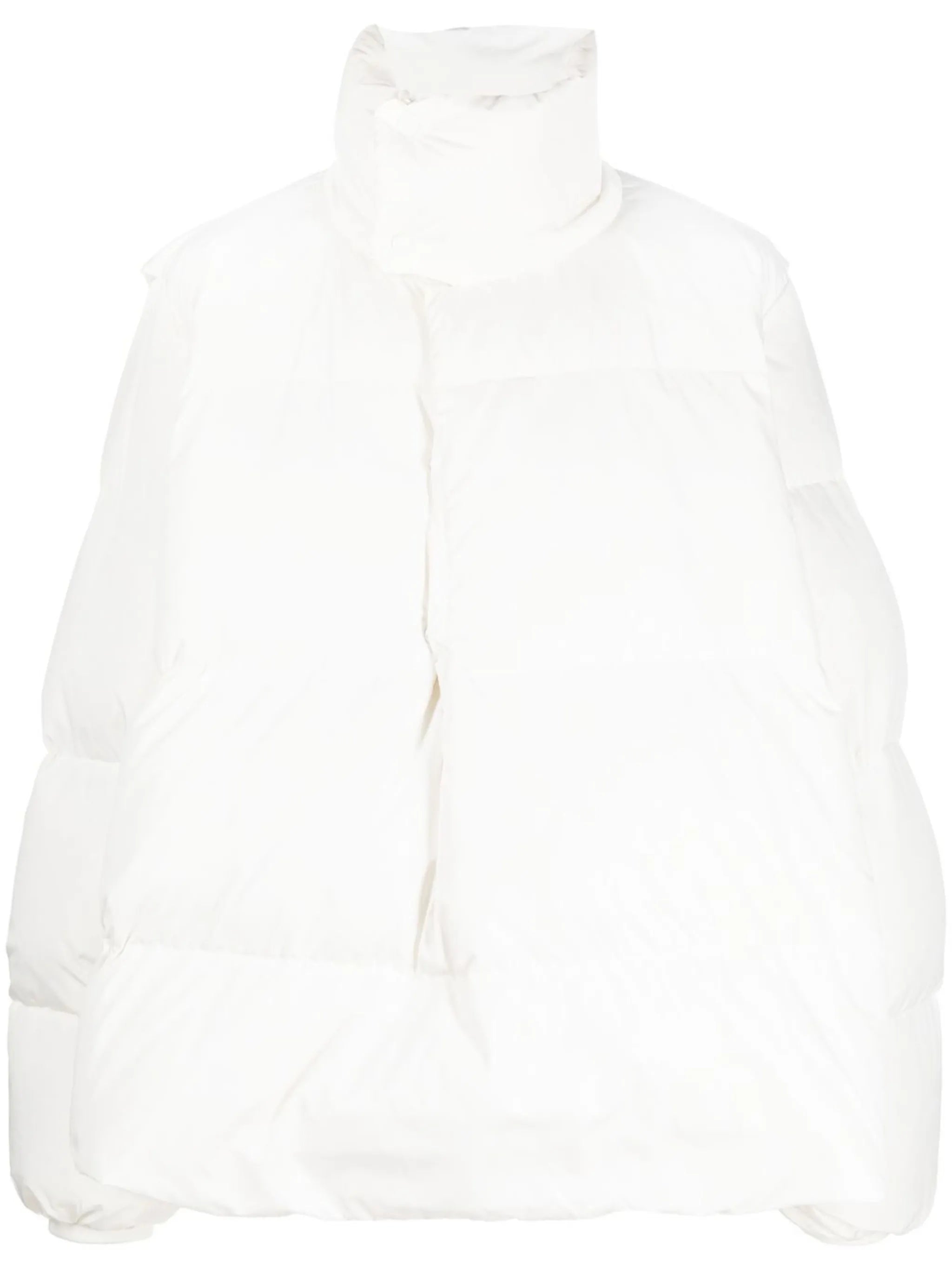 high-neck puffer jacket
