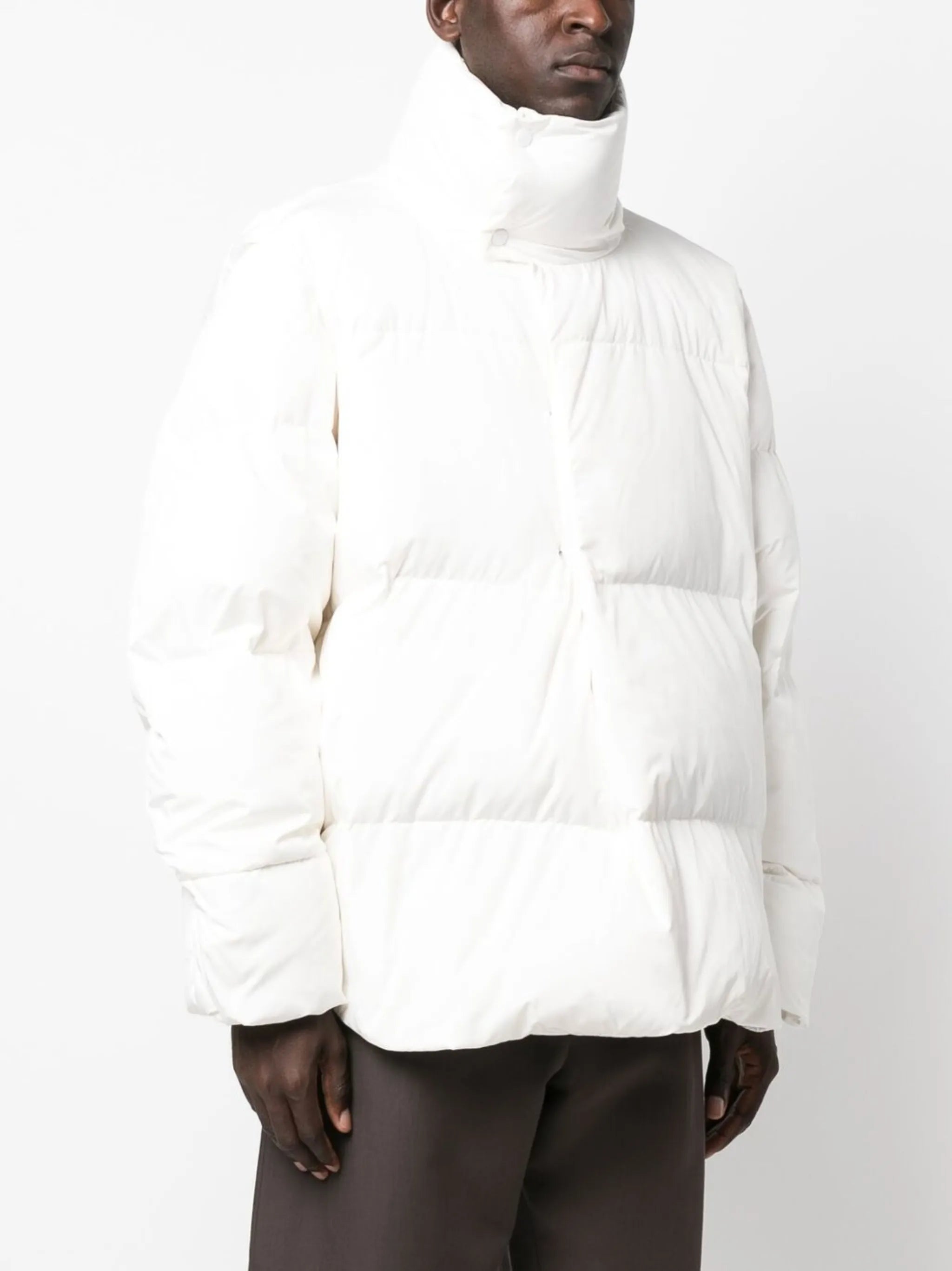 high-neck puffer jacket