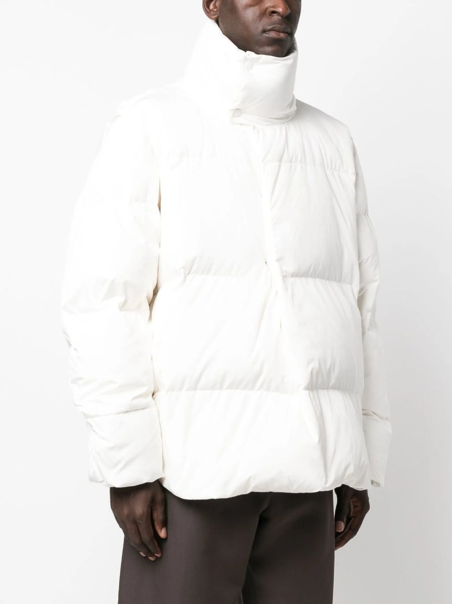 high-neck puffer jacket