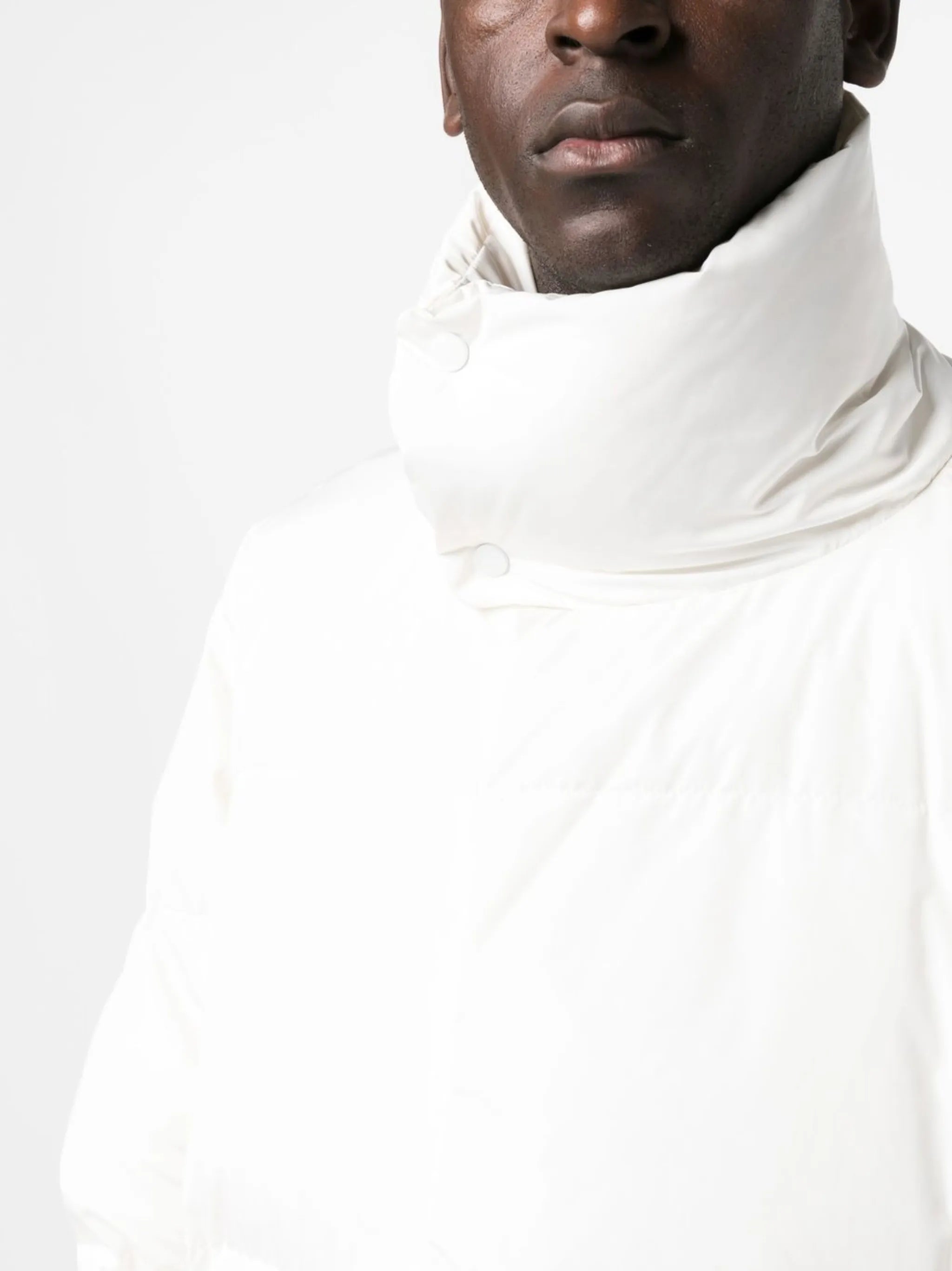 high-neck puffer jacket