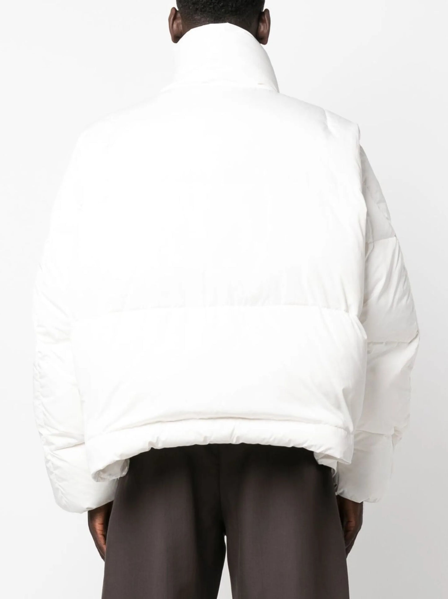 high-neck puffer jacket
