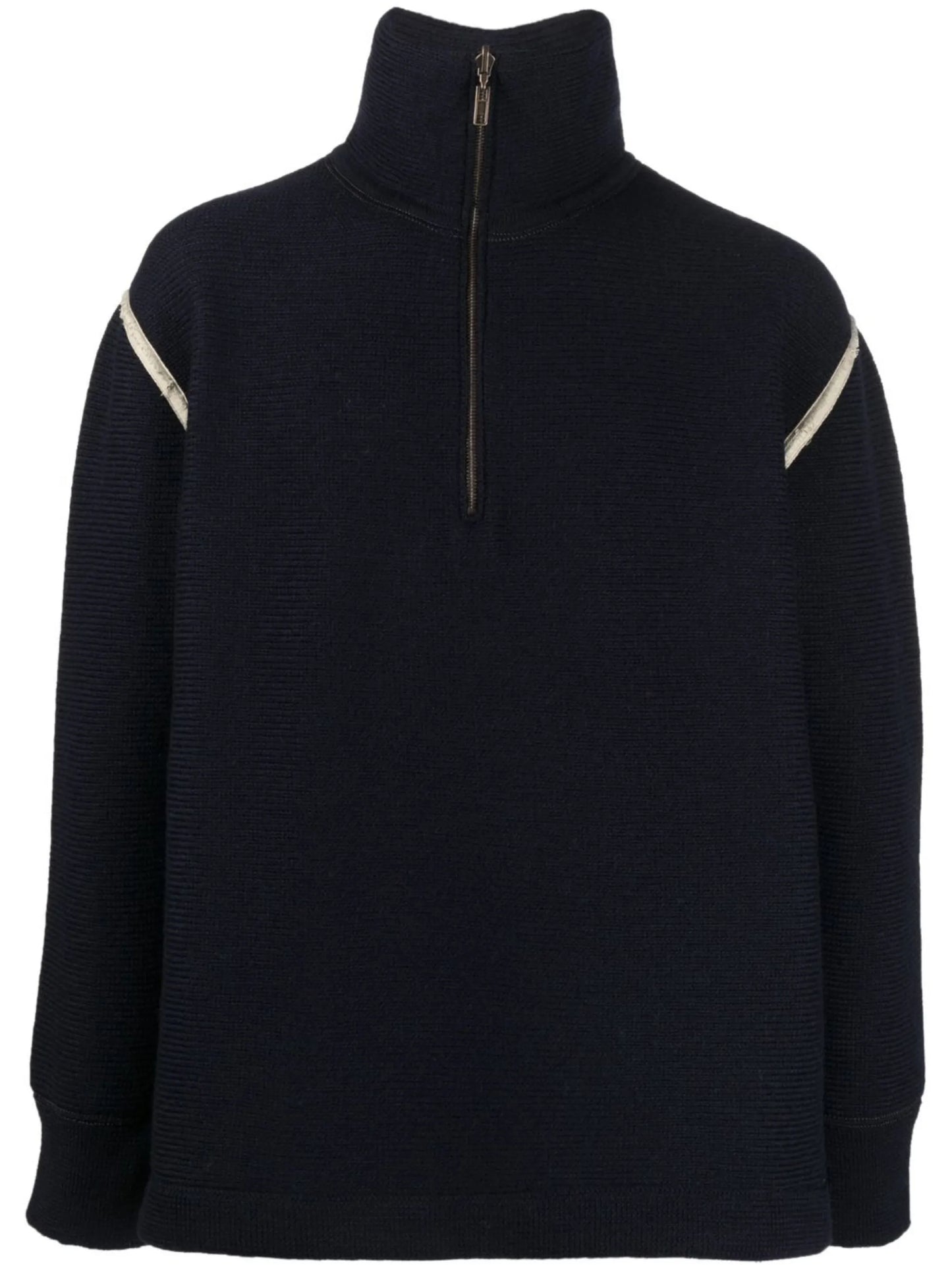 elbow-patch knitted jumper