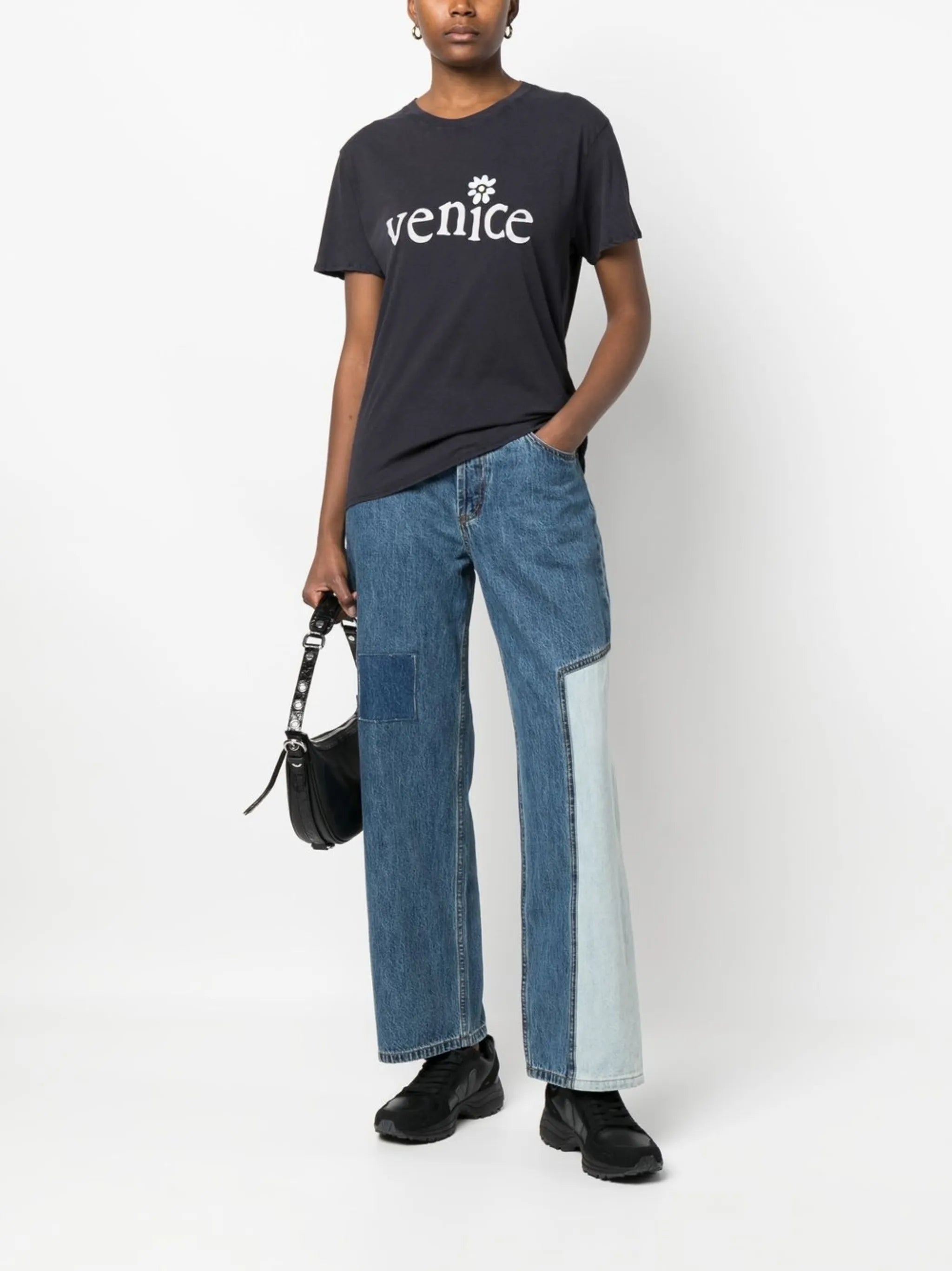 slogan-print short-sleeve T-shirt
