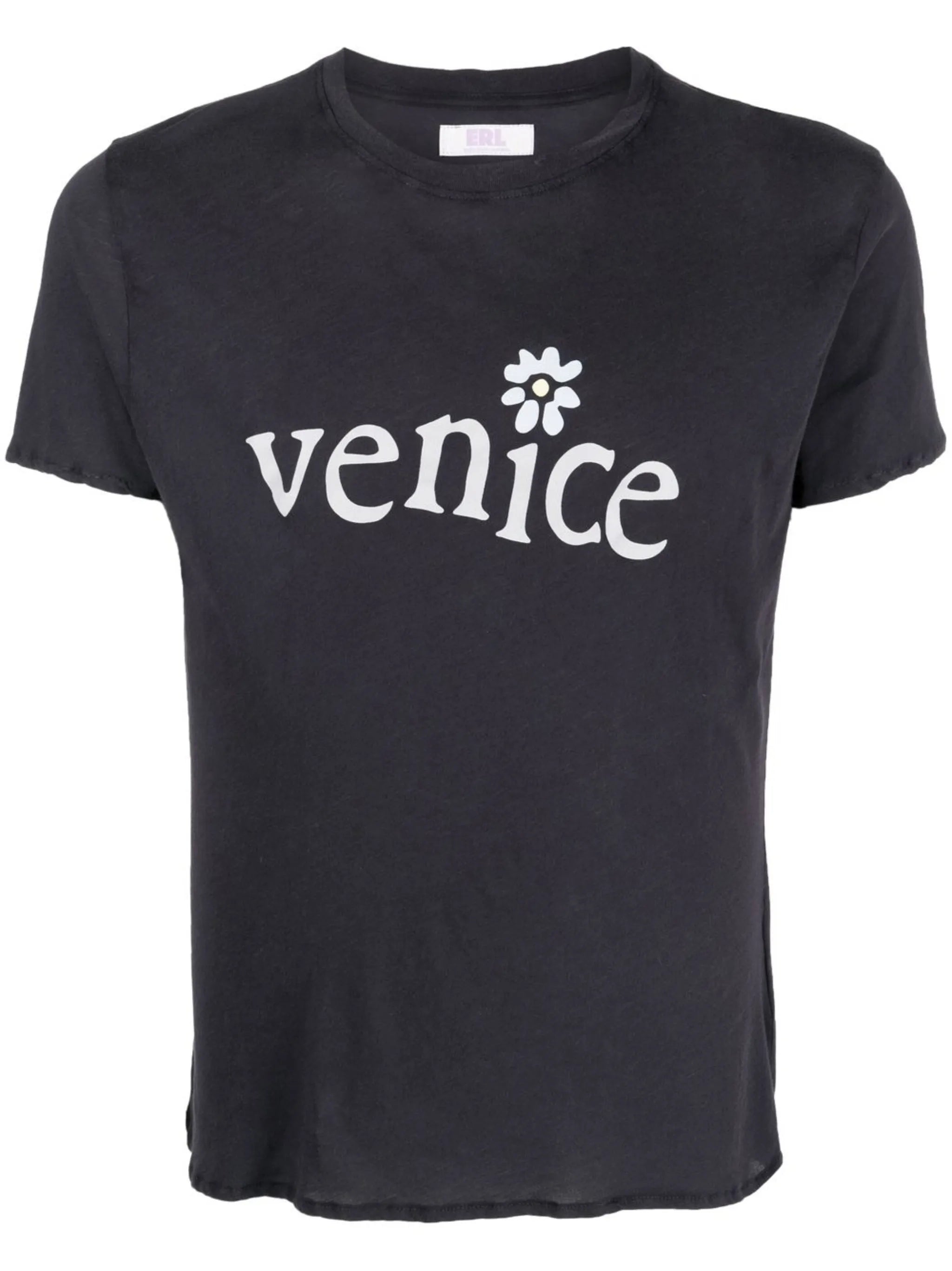 slogan-print short-sleeve T-shirt