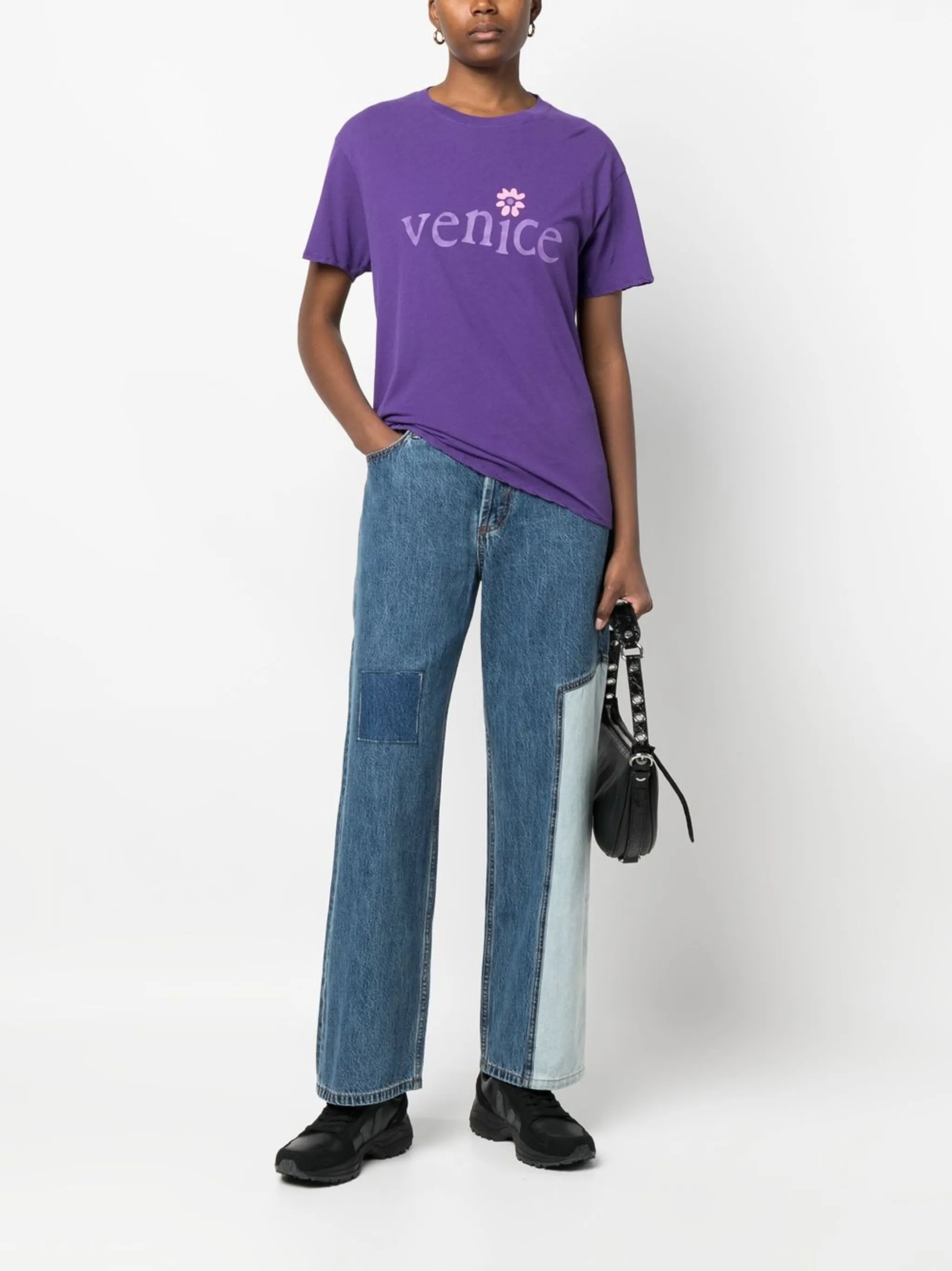 slogan-print short-sleeve T-shirt