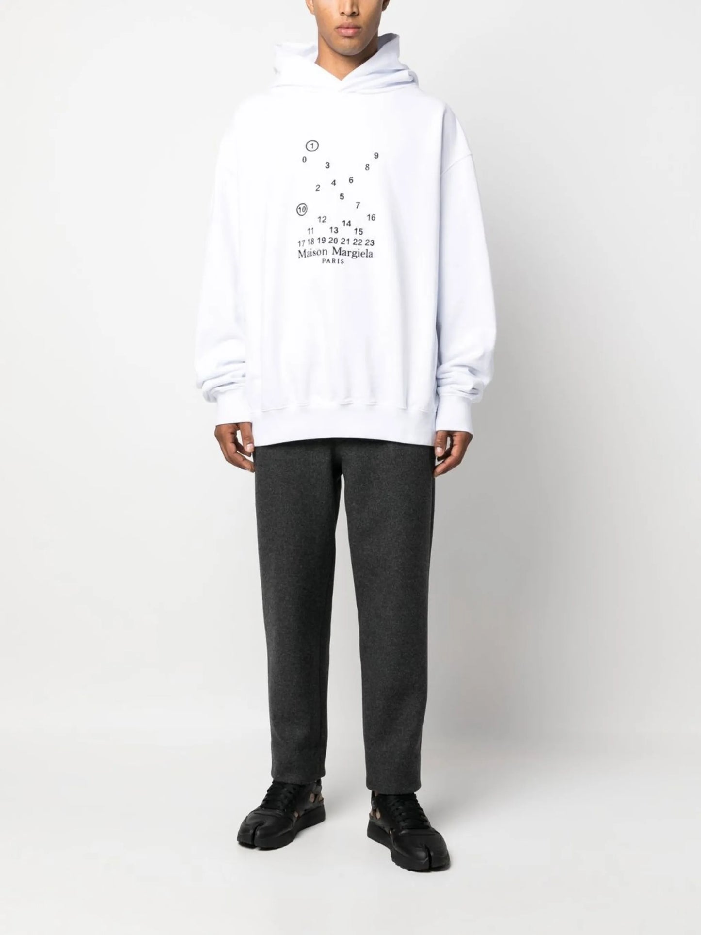 logo-embroidered cotton hoodie