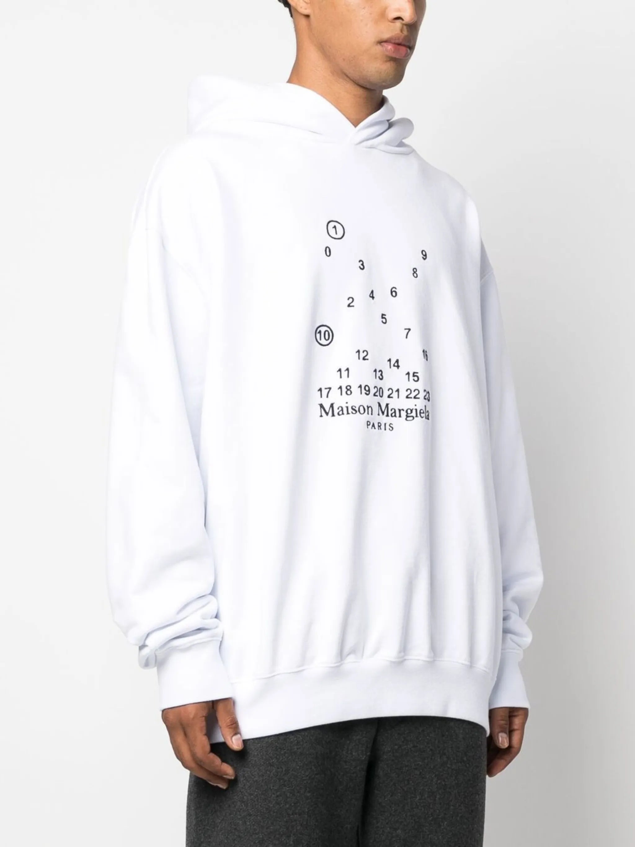 logo-embroidered cotton hoodie