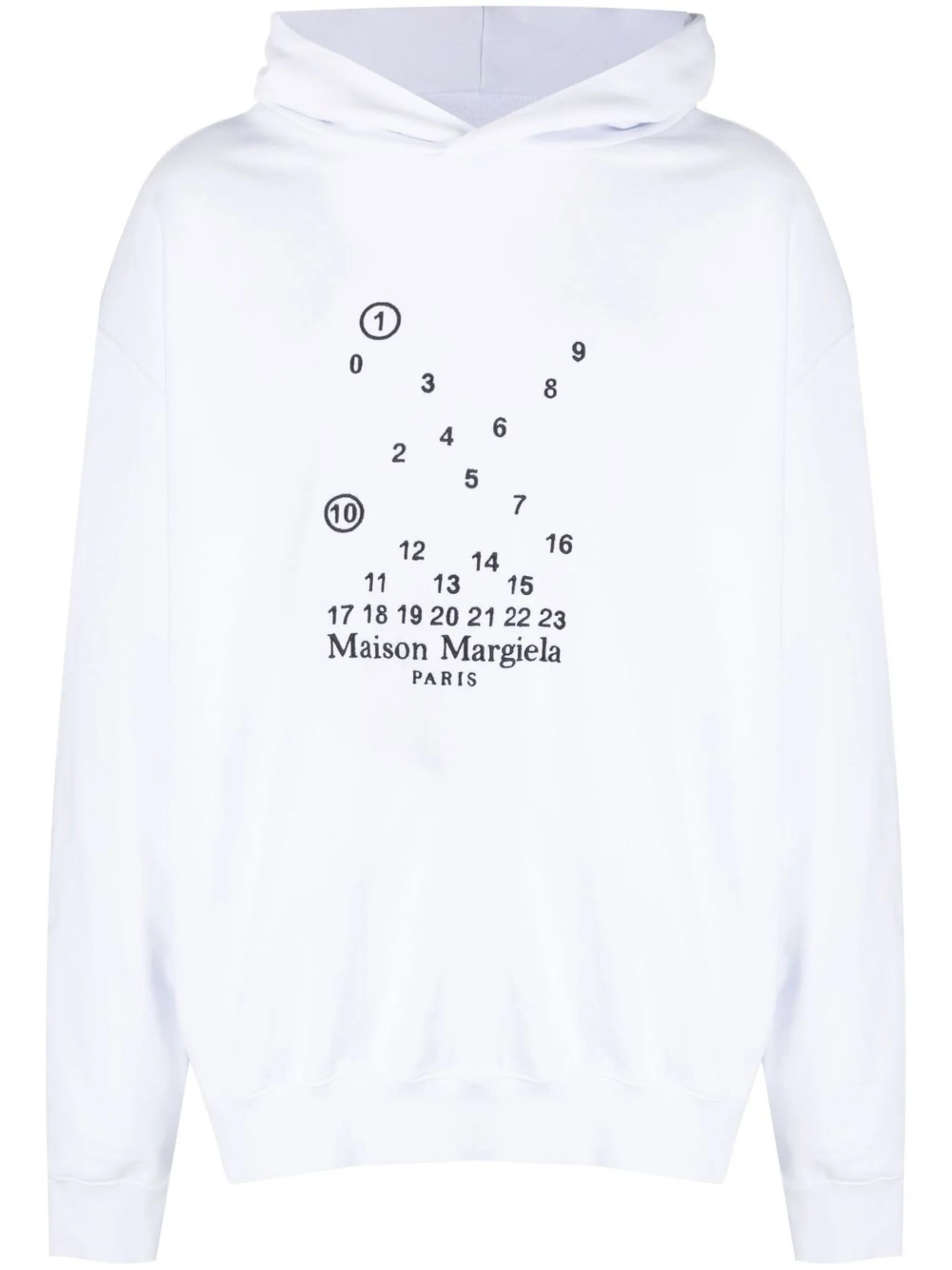logo-embroidered cotton hoodie