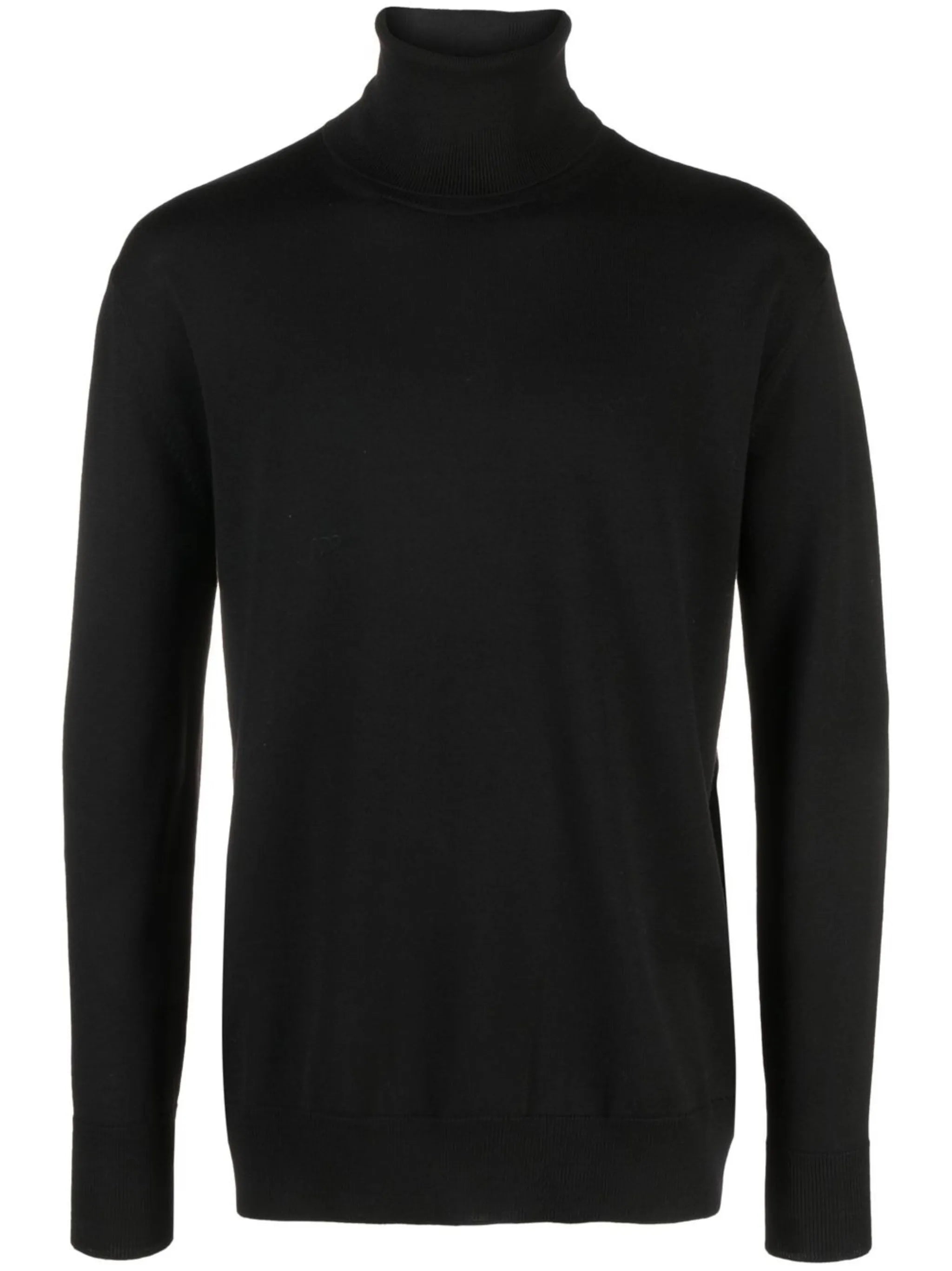 high-neck wool jumper