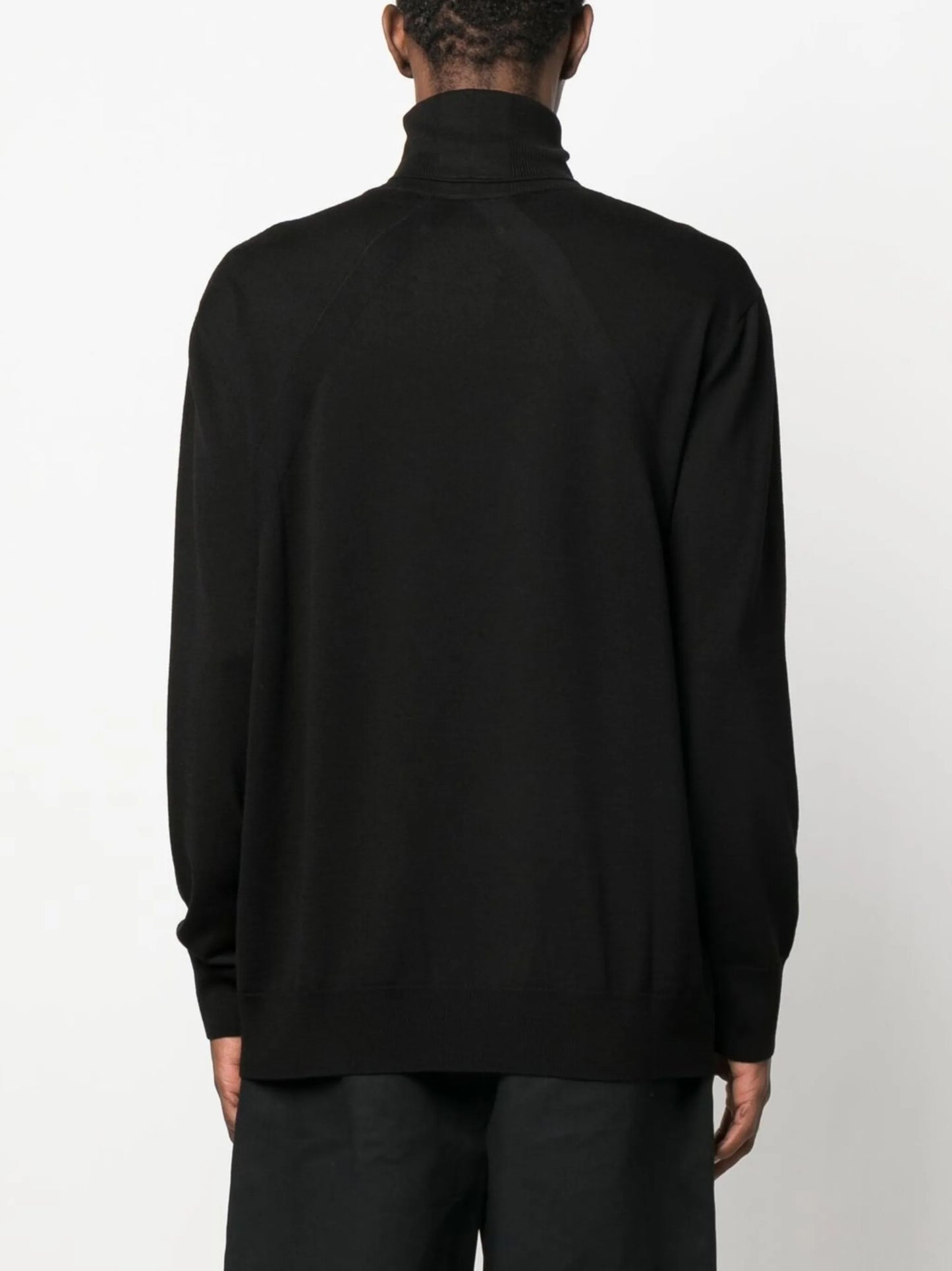 high-neck wool jumper