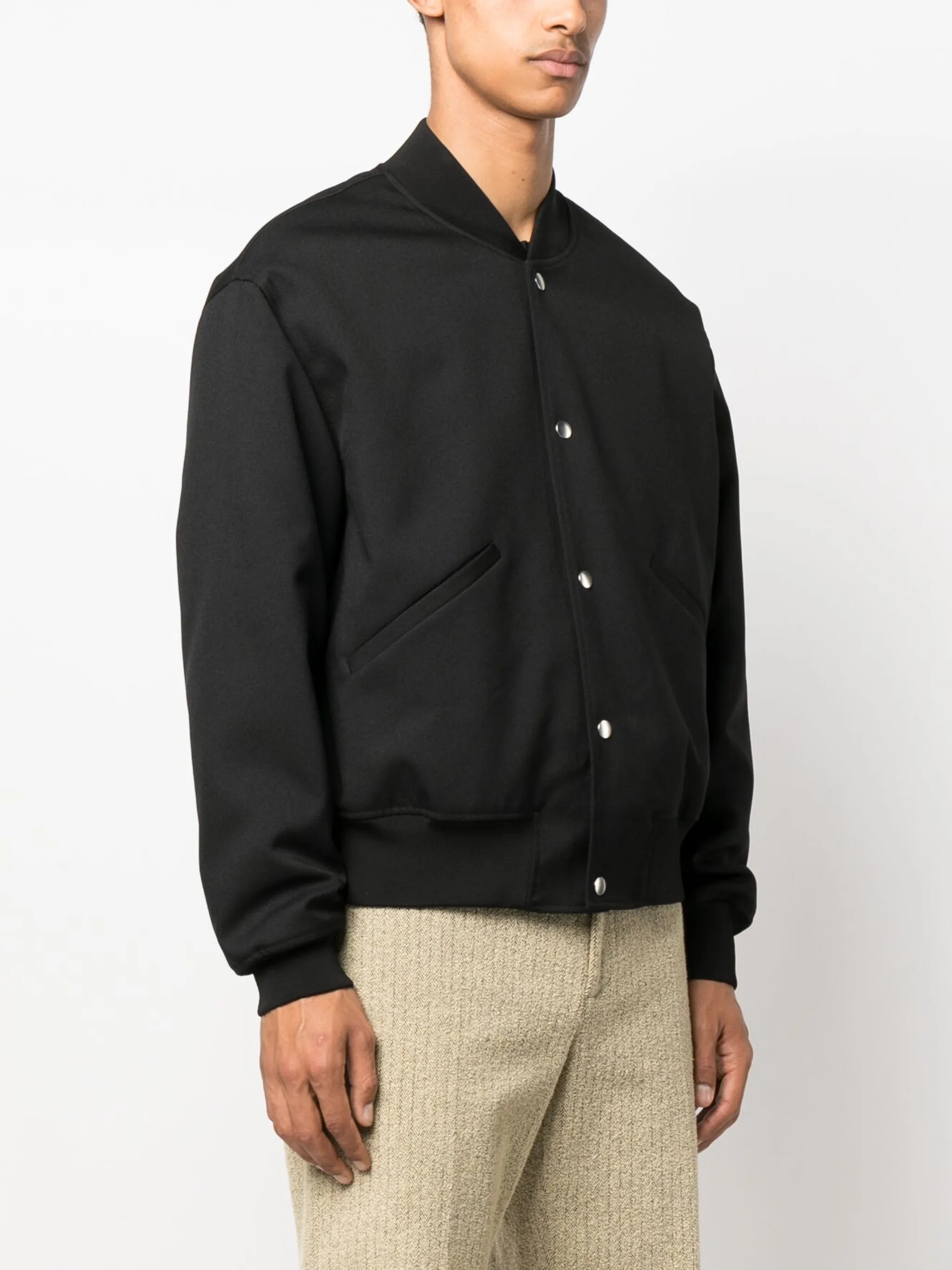 plain cotton bomber jacket