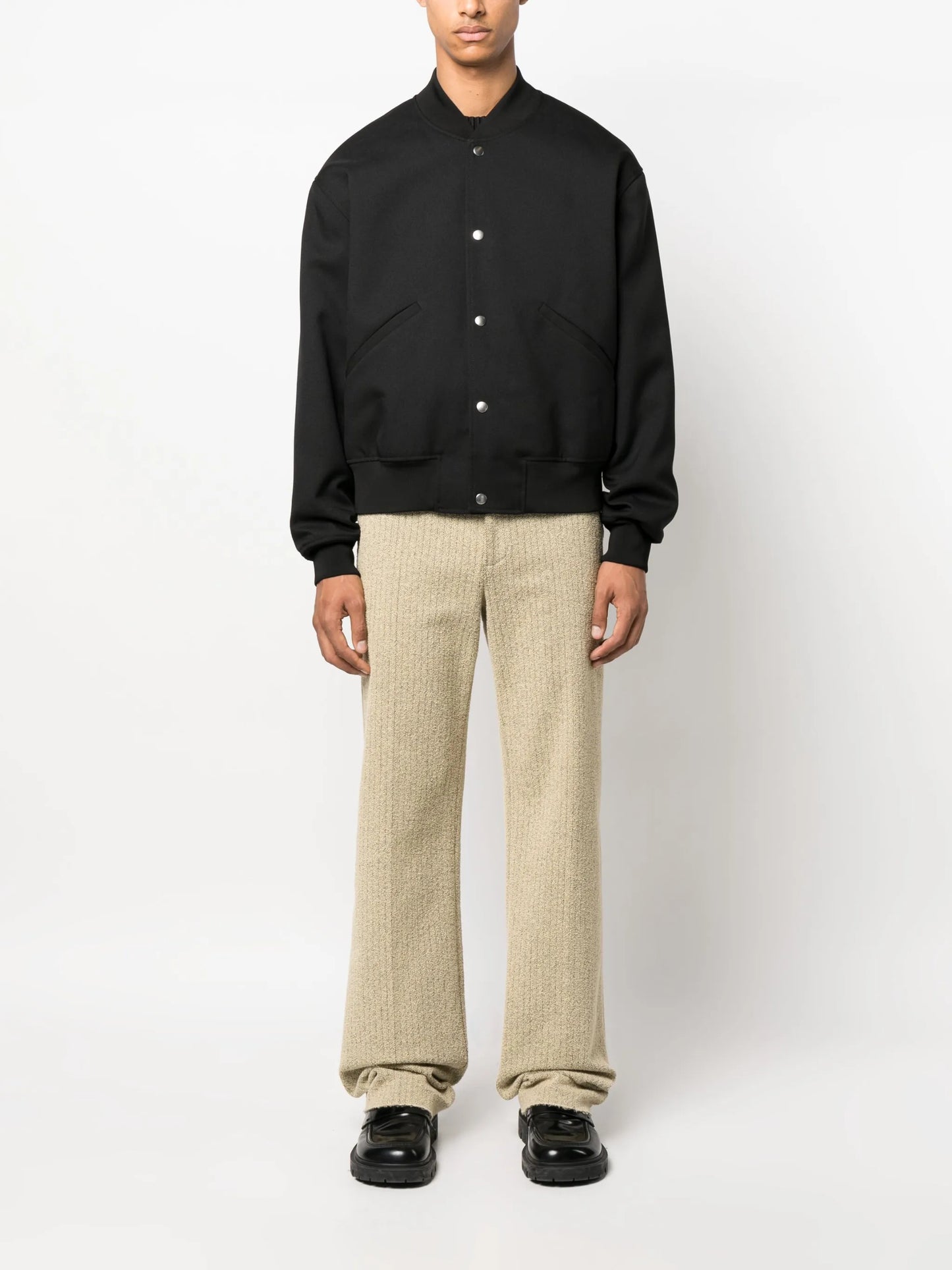 plain cotton bomber jacket