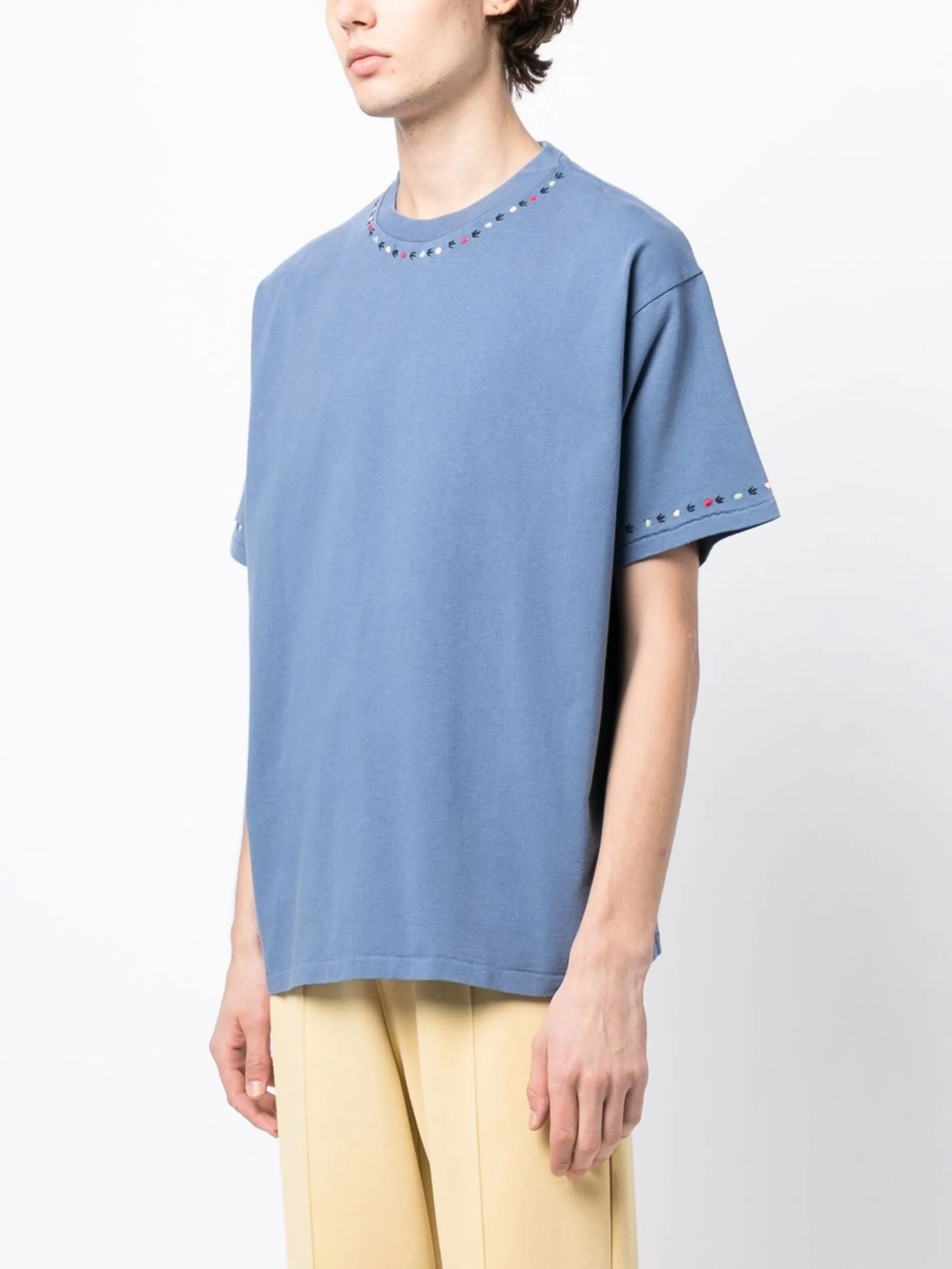 Blooming Garland embroidered T-shirt