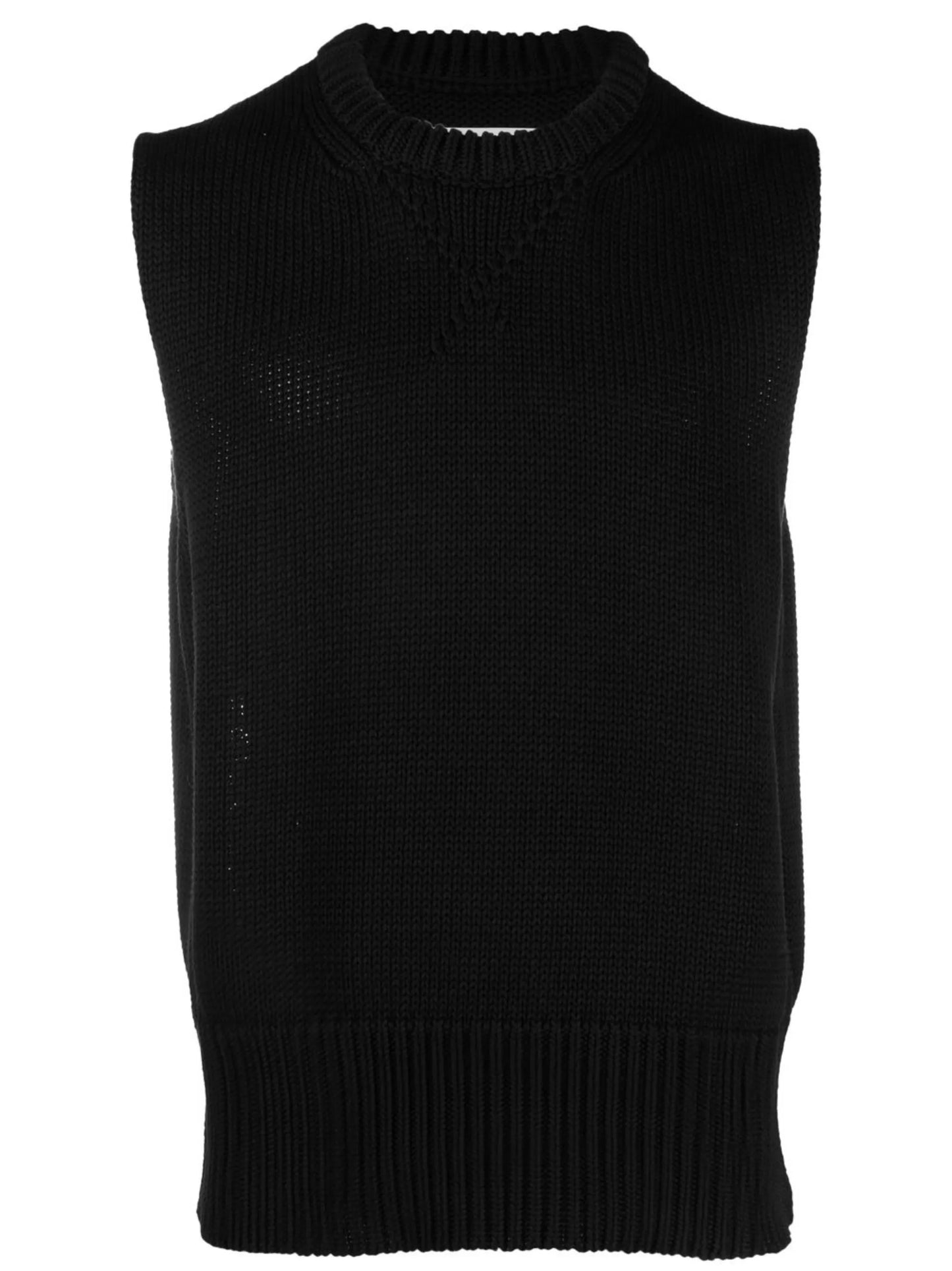cotton crew-neck vest