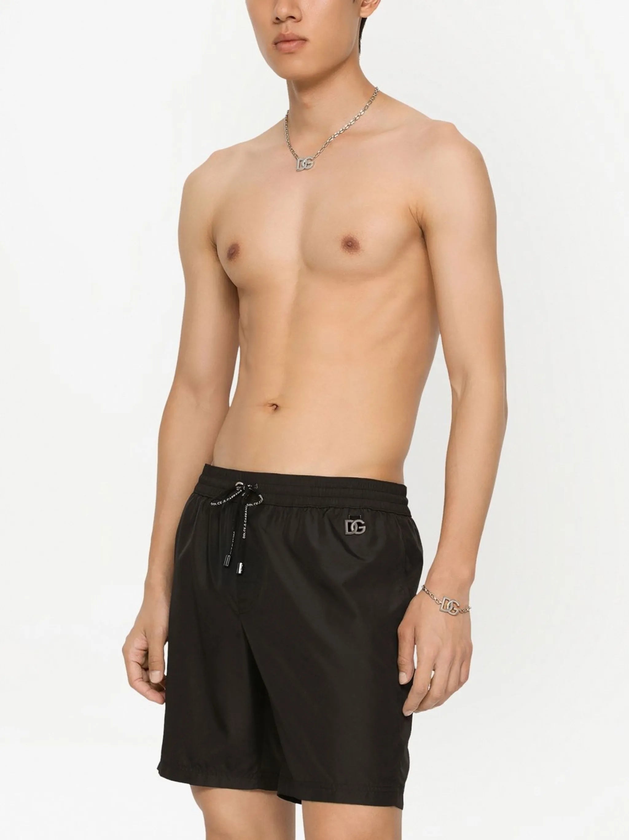 logo-tag swim shorts