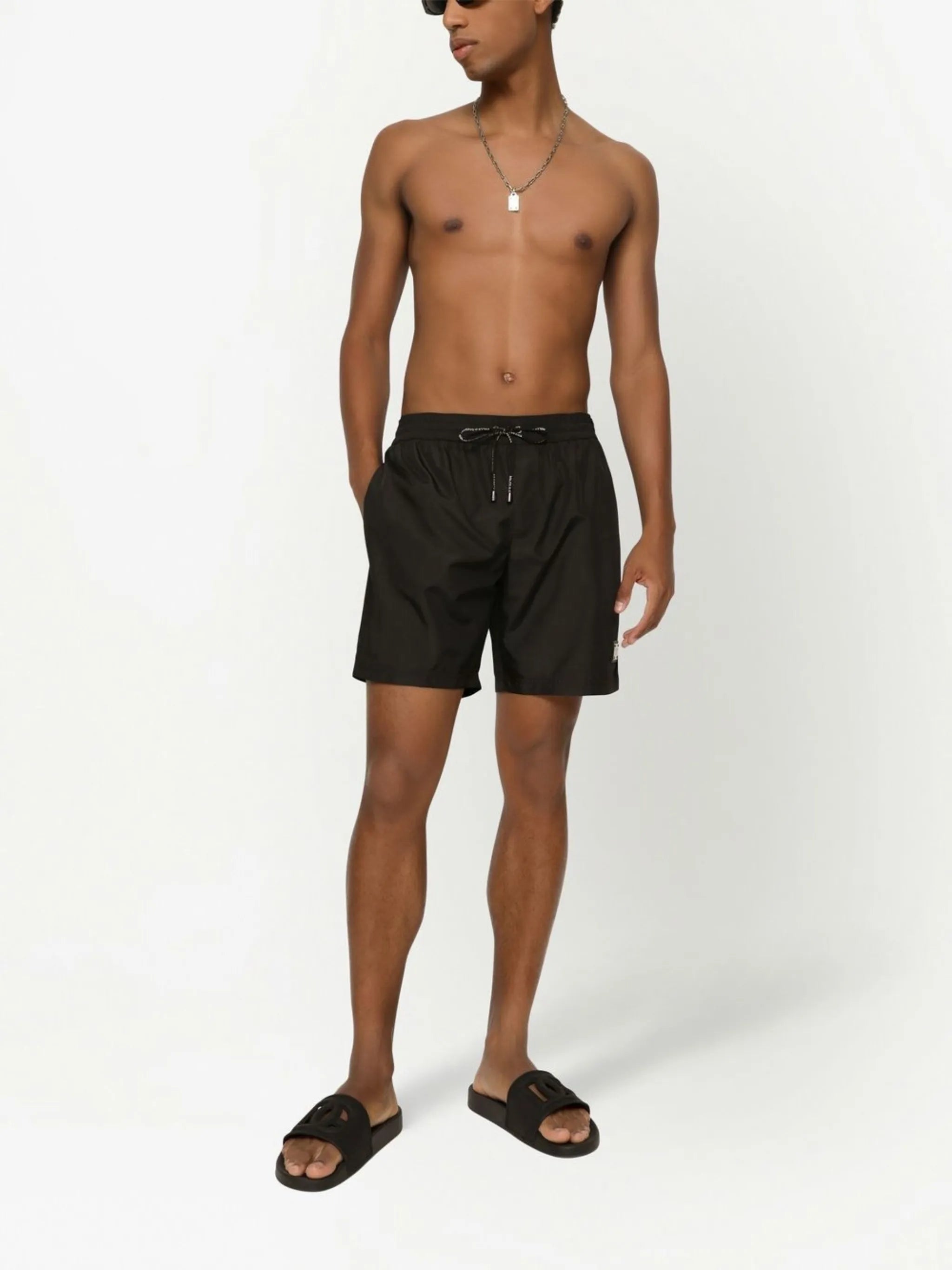 logo-tag swim shorts
